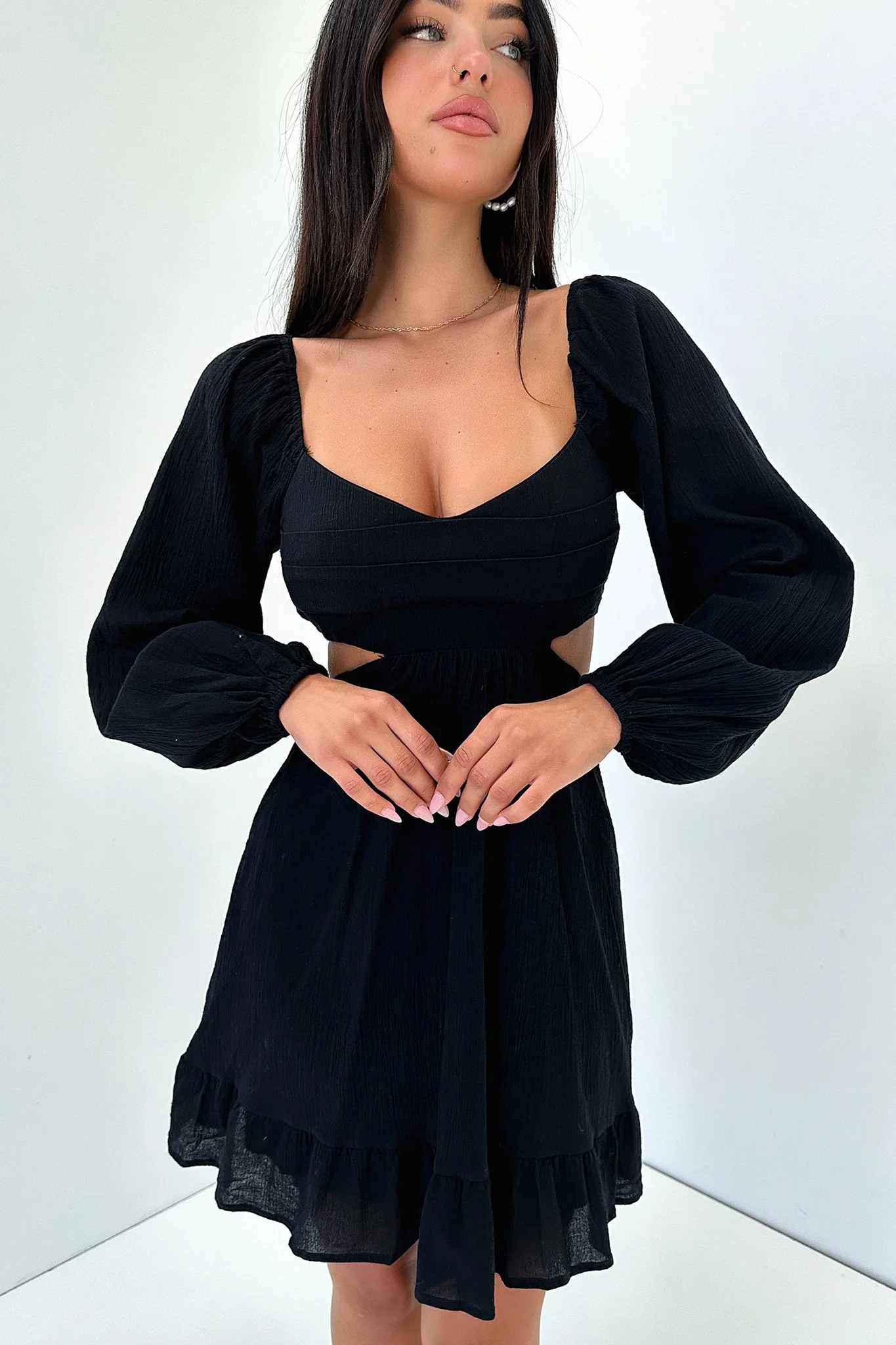Nicole Dress - Black - XNAUWBI