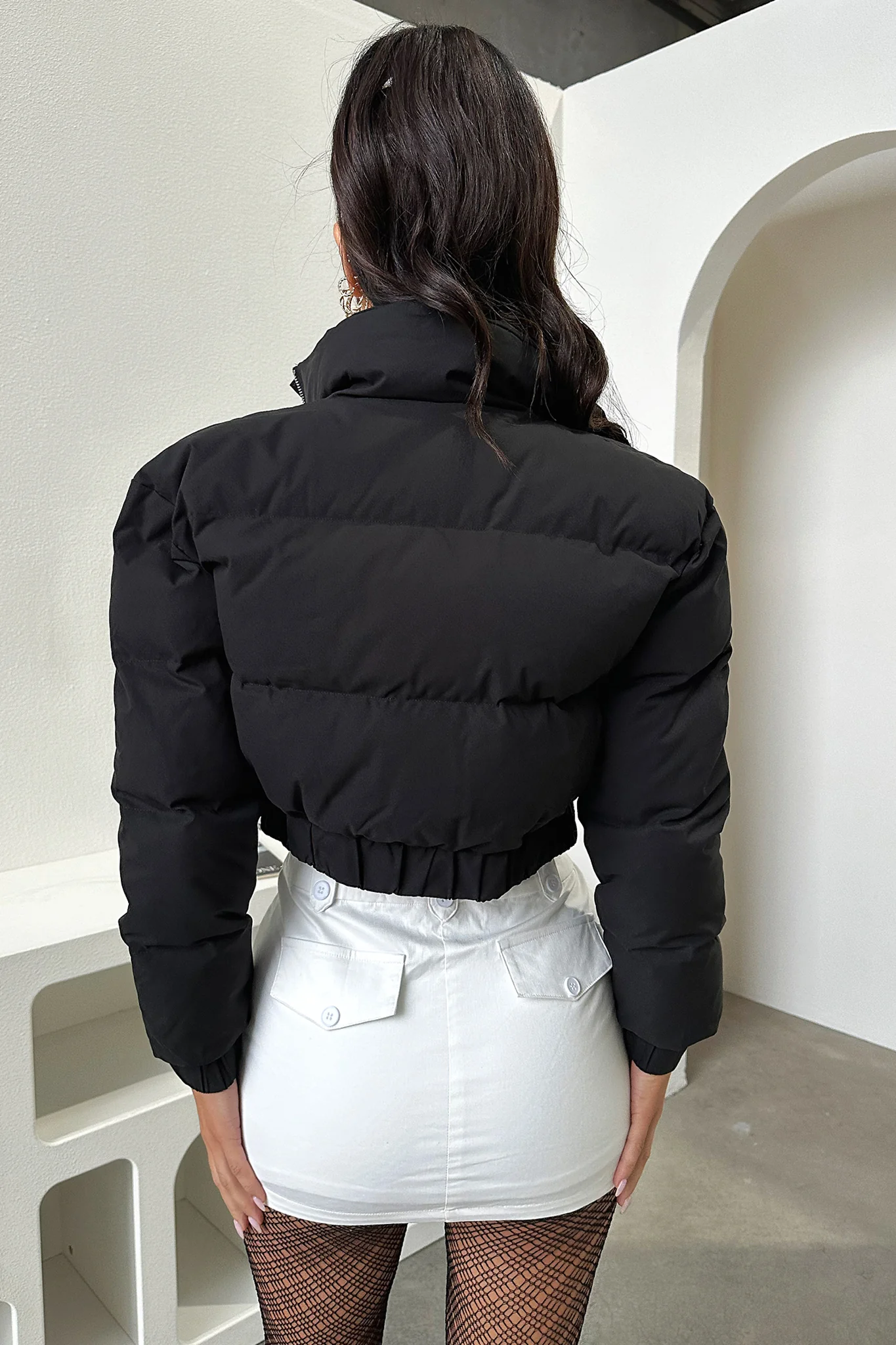 Manchester Puffer Jacket - Black - XNAUWBI