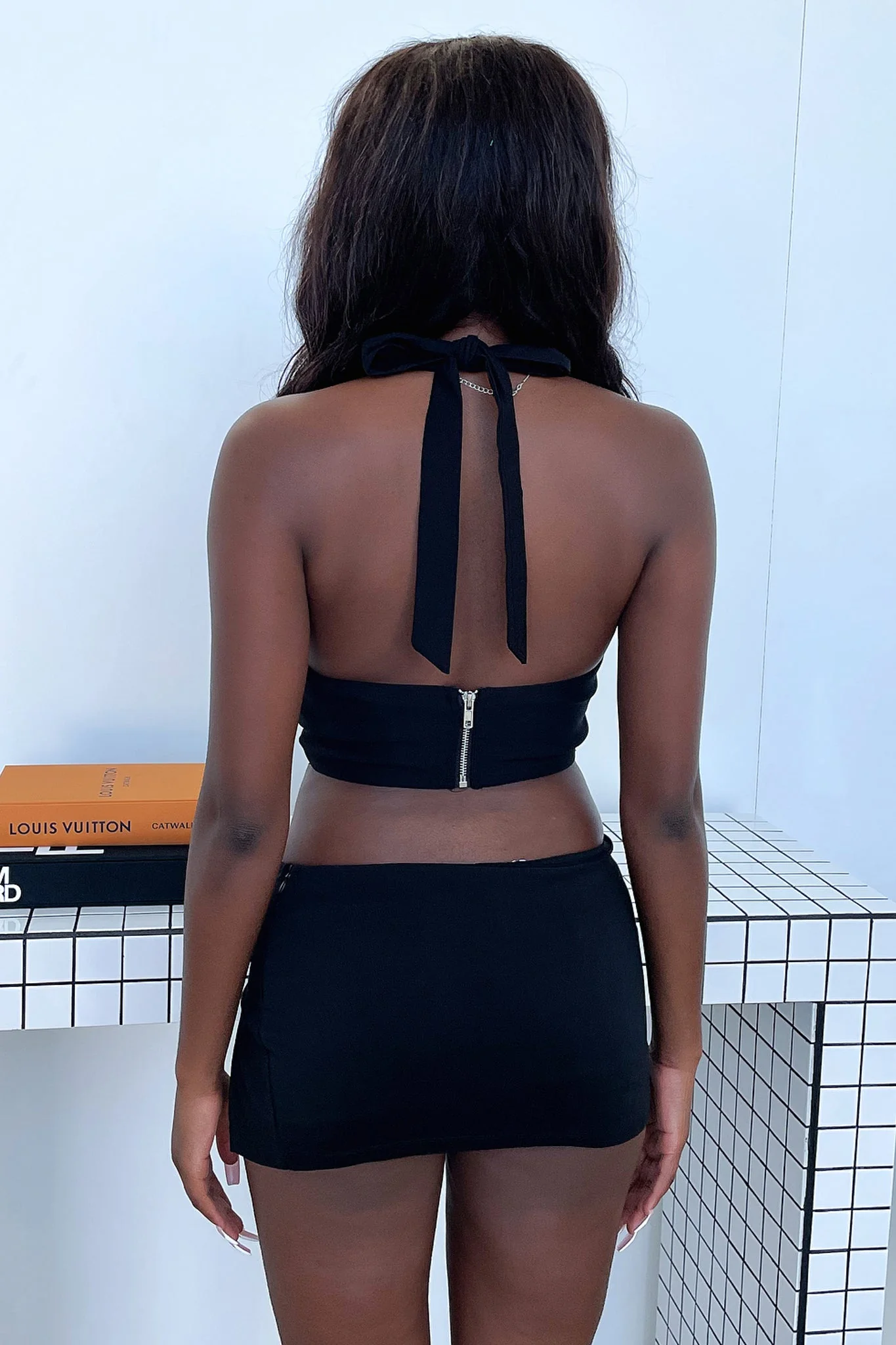 Ingrid Mini Skirt - Black - XNAUWBI