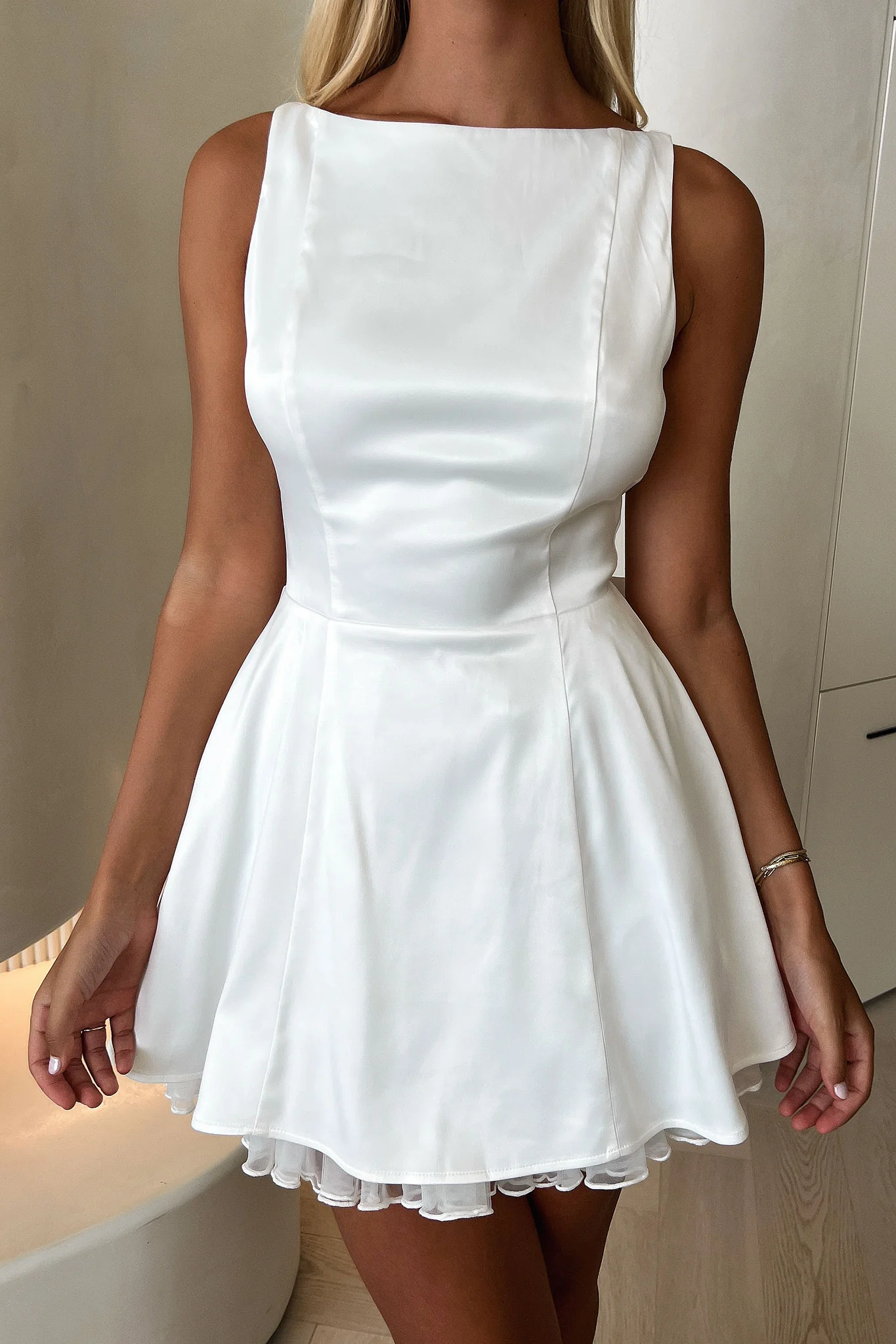Elodie Dress - White - XNAUWBI