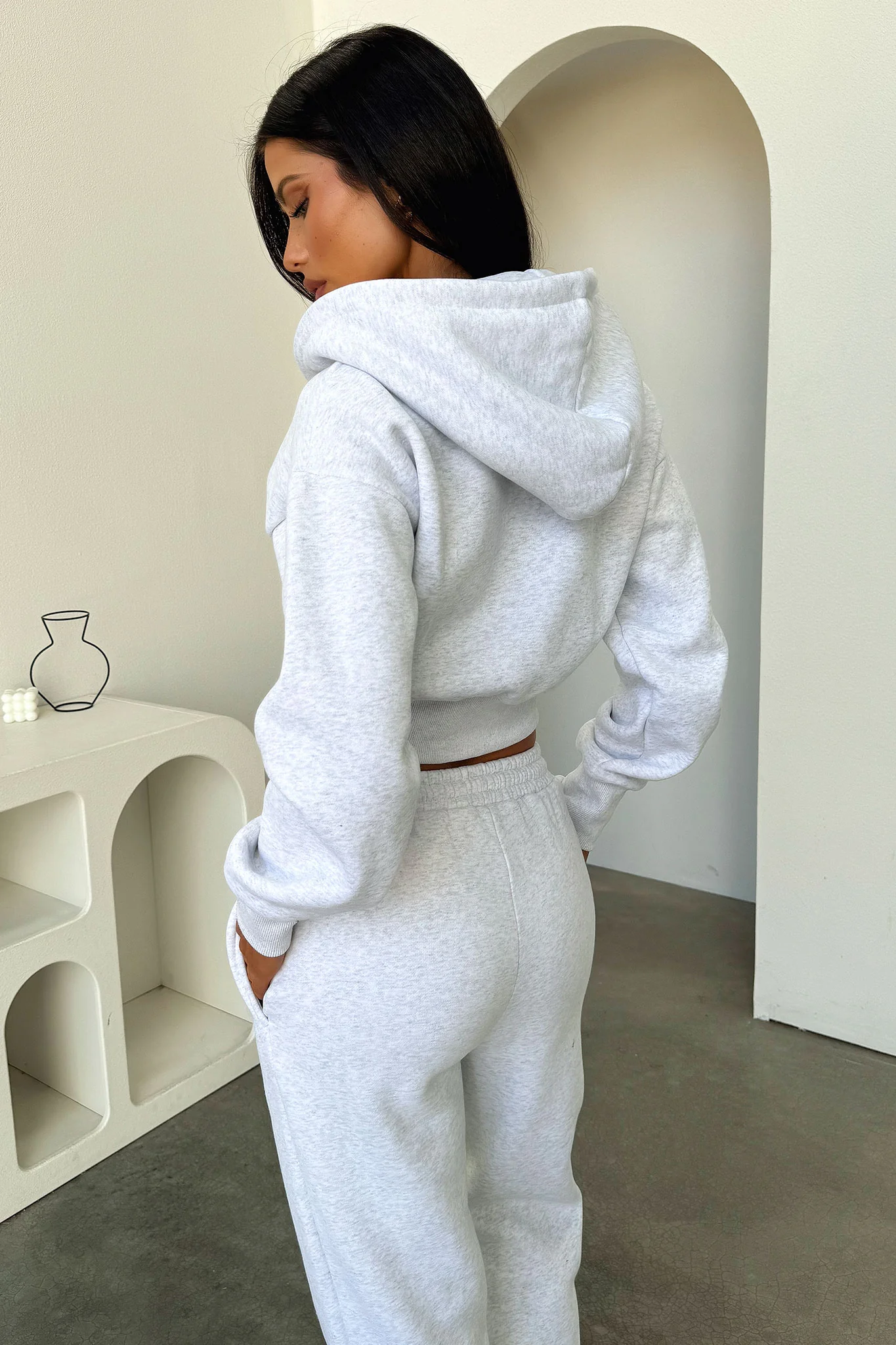 Kaztek Cropped Jacket - Grey - XNAUWBI