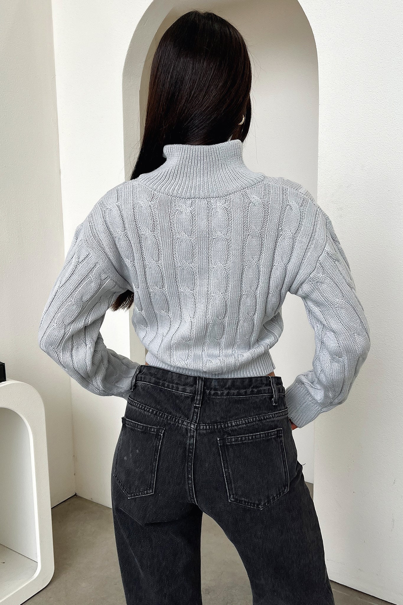 Aleena Knit - Grey - XNAUWBI