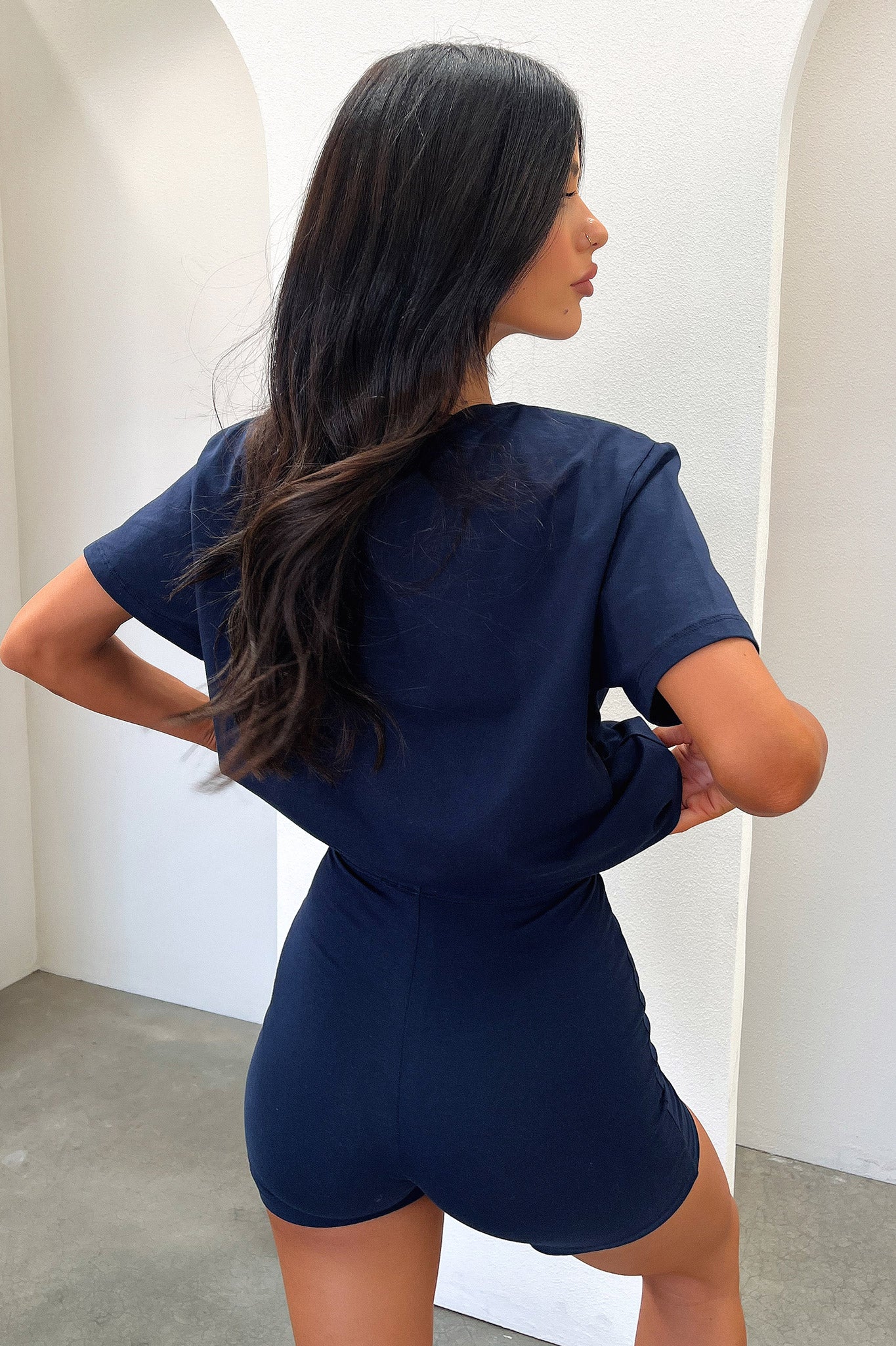 Jaska Tee - Navy - XNAUWBI