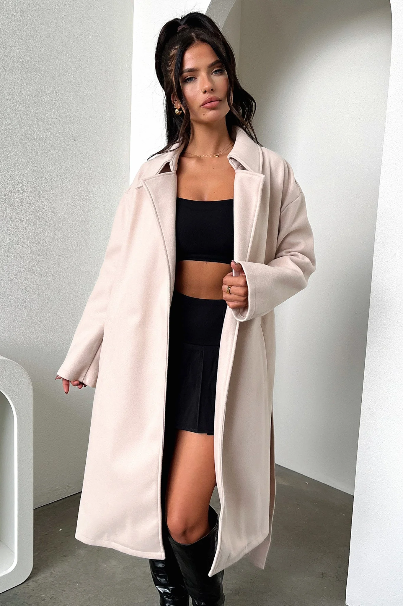 Francesca Coat - Beige - XNAUWBI