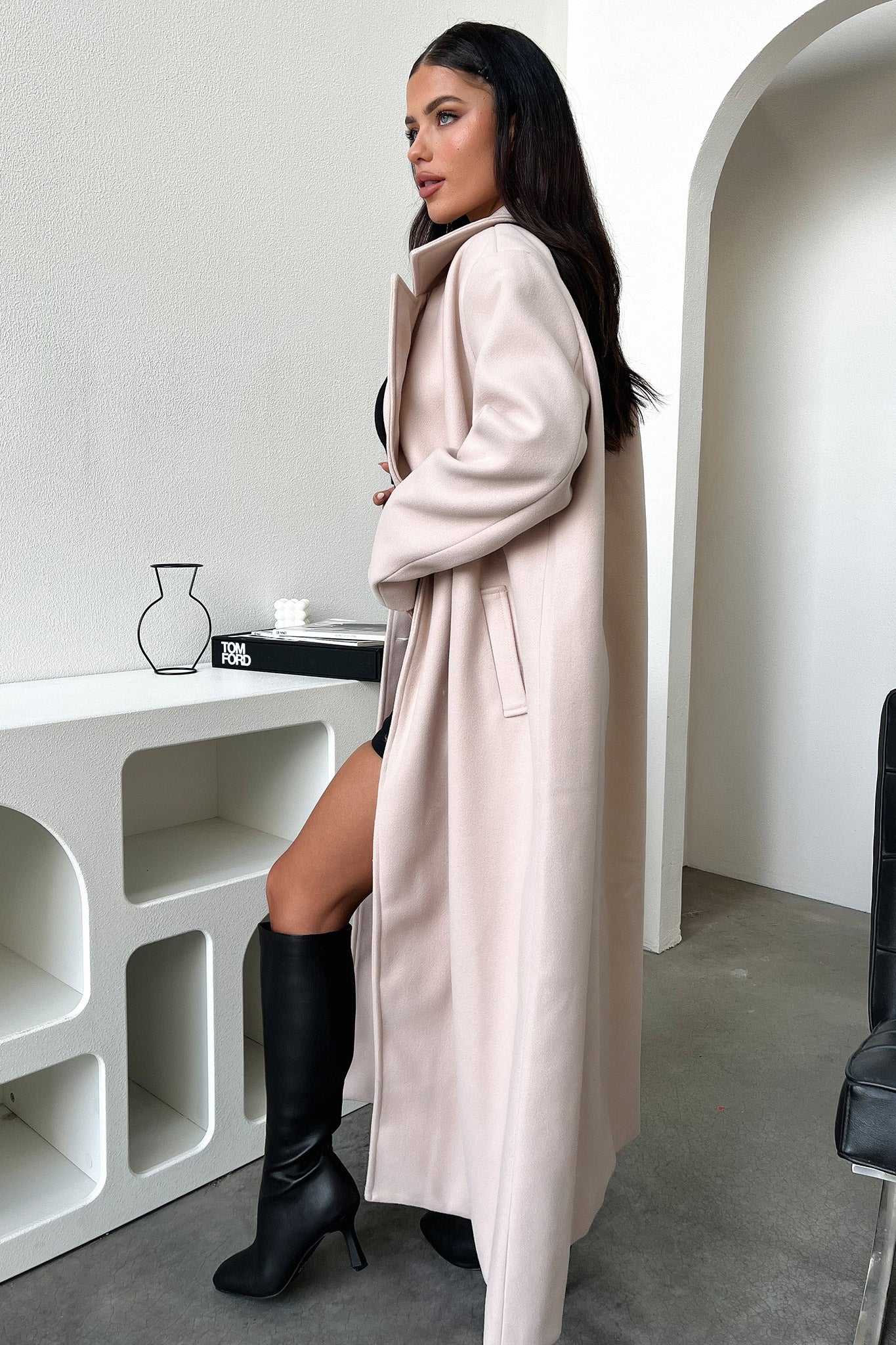 Odelia Coat - Nude - XNAUWBI