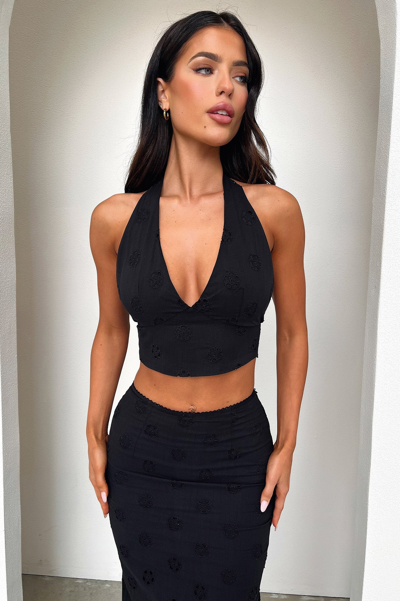 Nerissa Maxi Skirt - Black - XNAUWBI