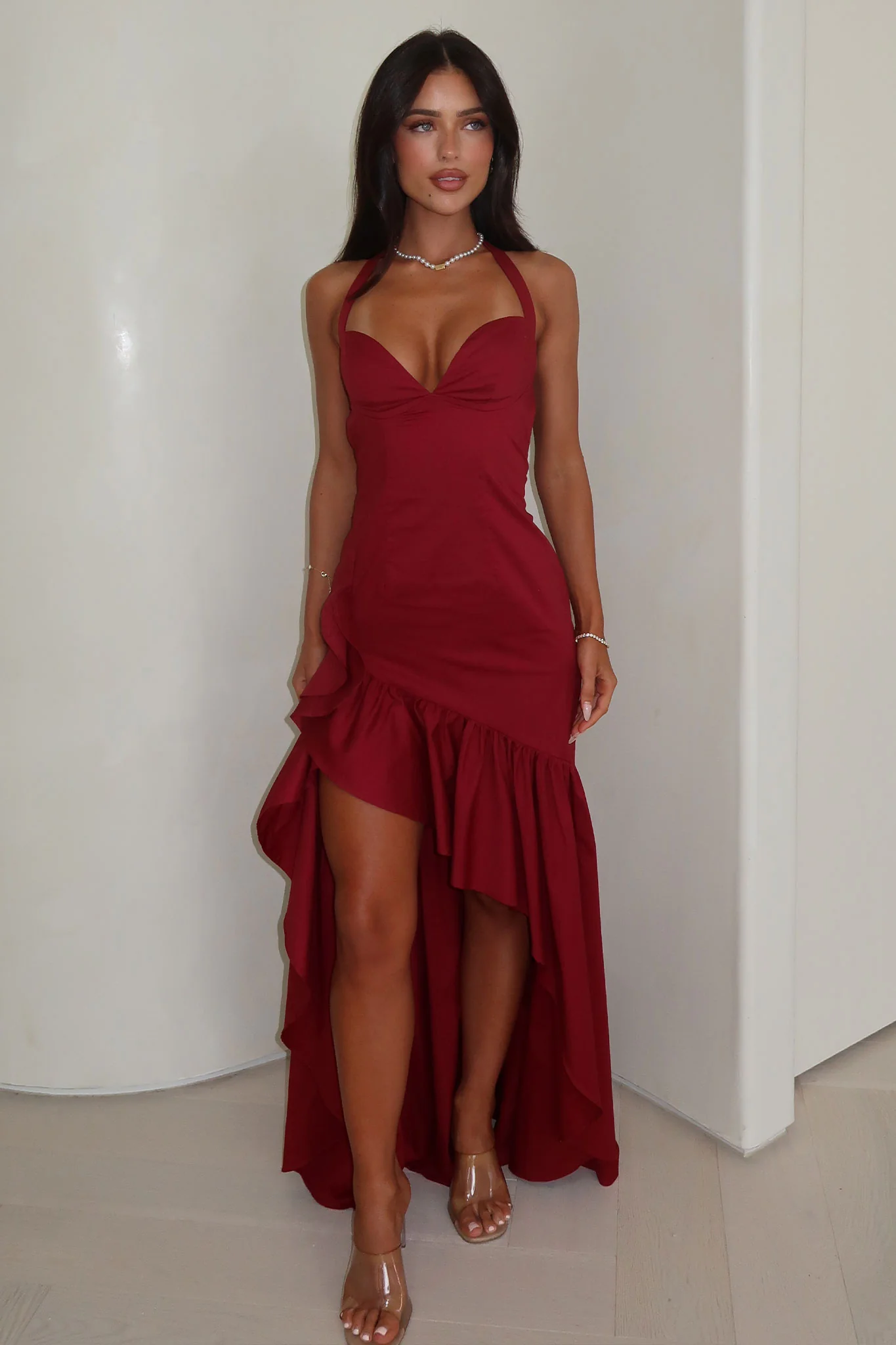 Neva Maxi Dress - Red - XNAUWBI