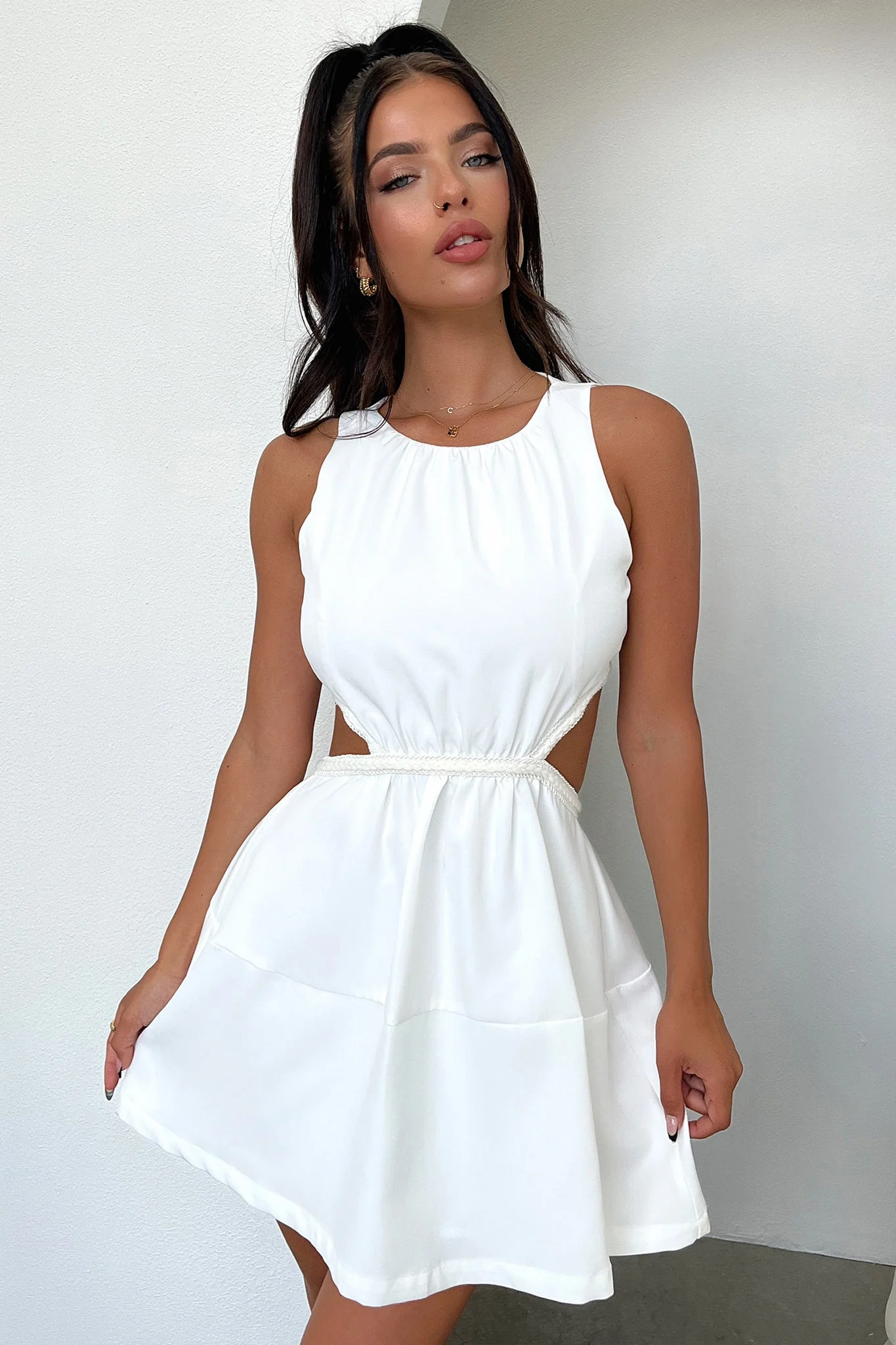 Elita Dress - White - XNAUWBI