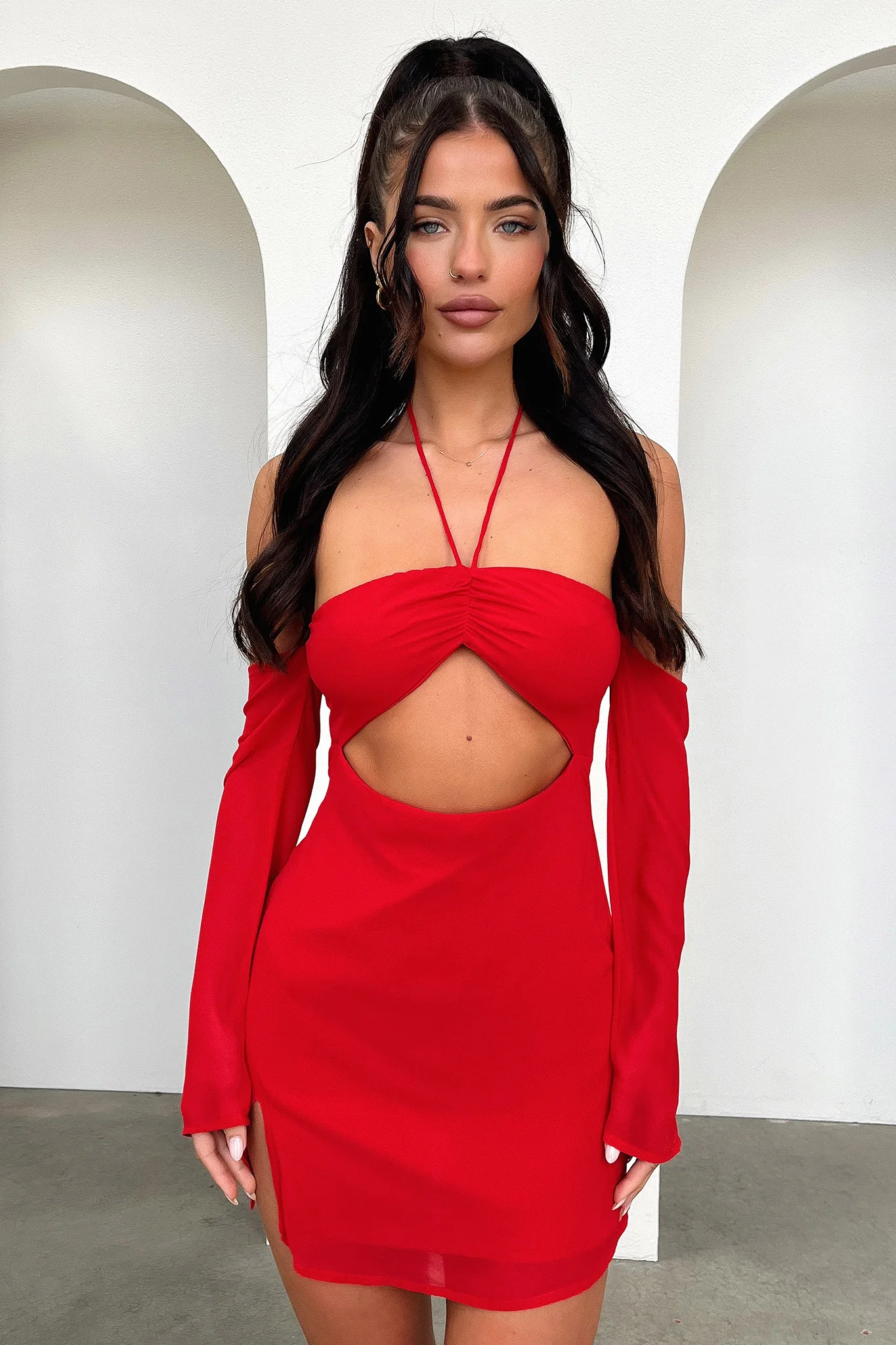 Alyria Dress - Red - XNAUWBI