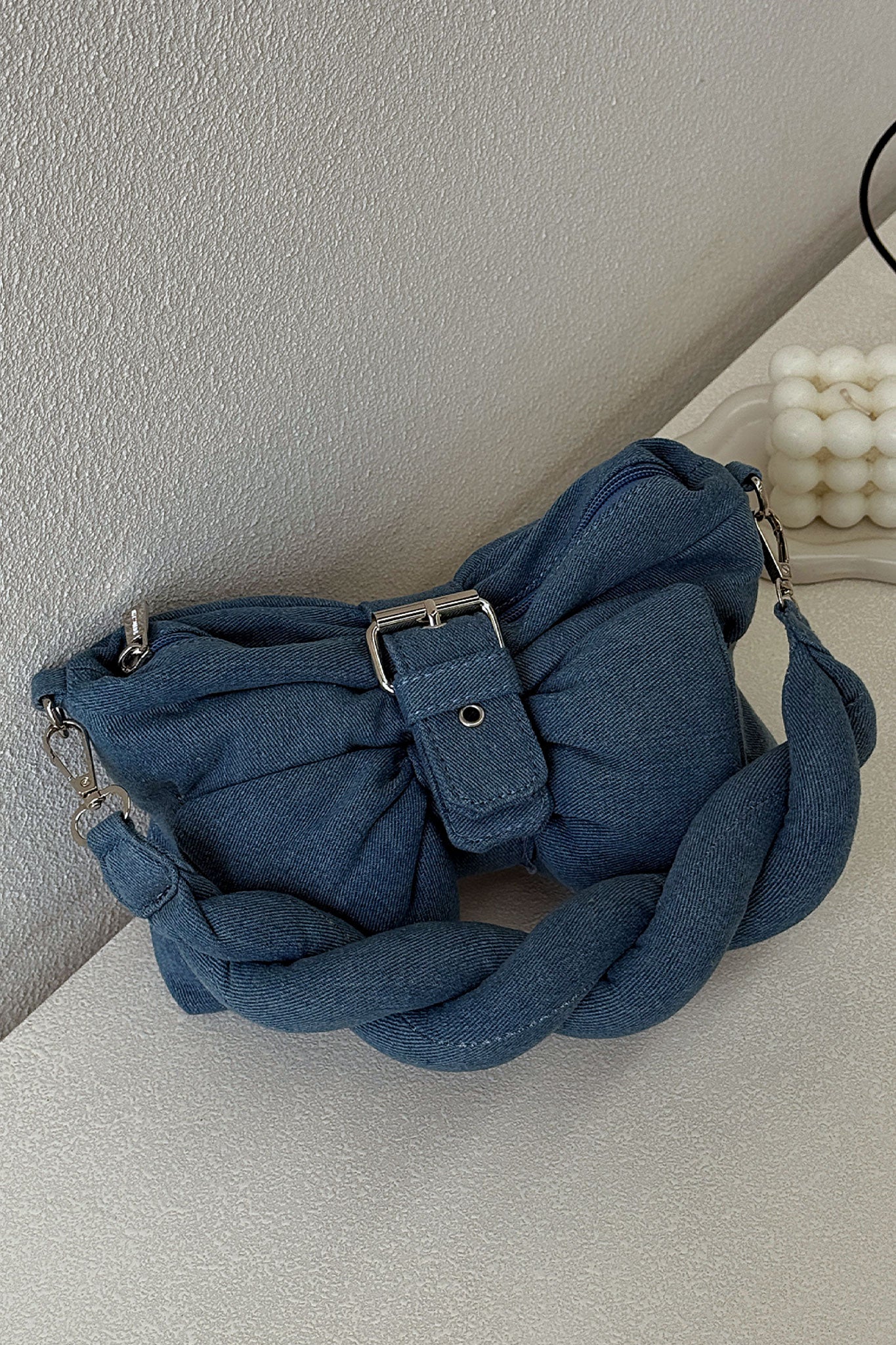 Maddox Shoulder Bag - Blue Denim - XNAUWBI