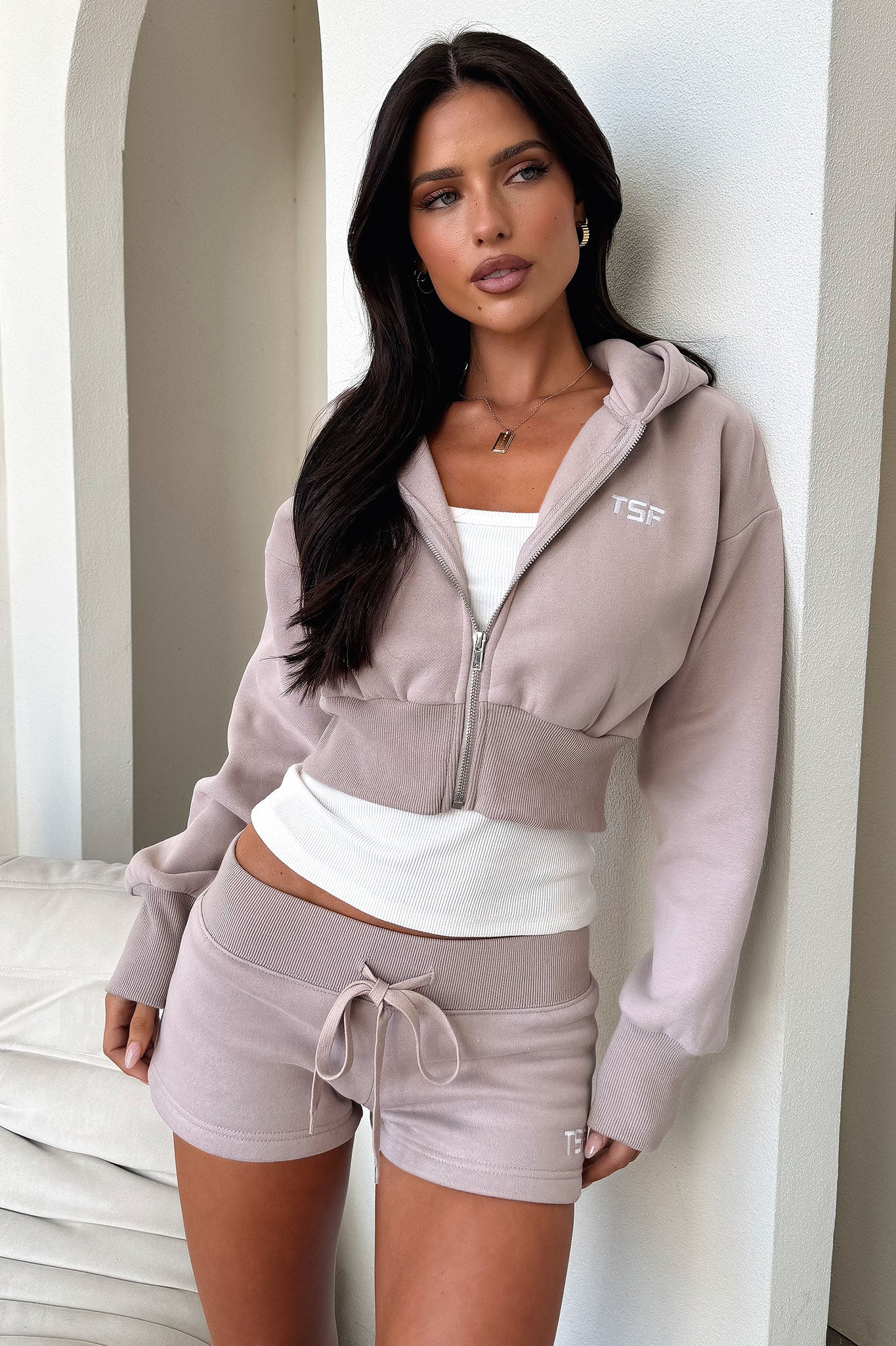 Kaztek Cropped Jacket - Mocha - XNAUWBI