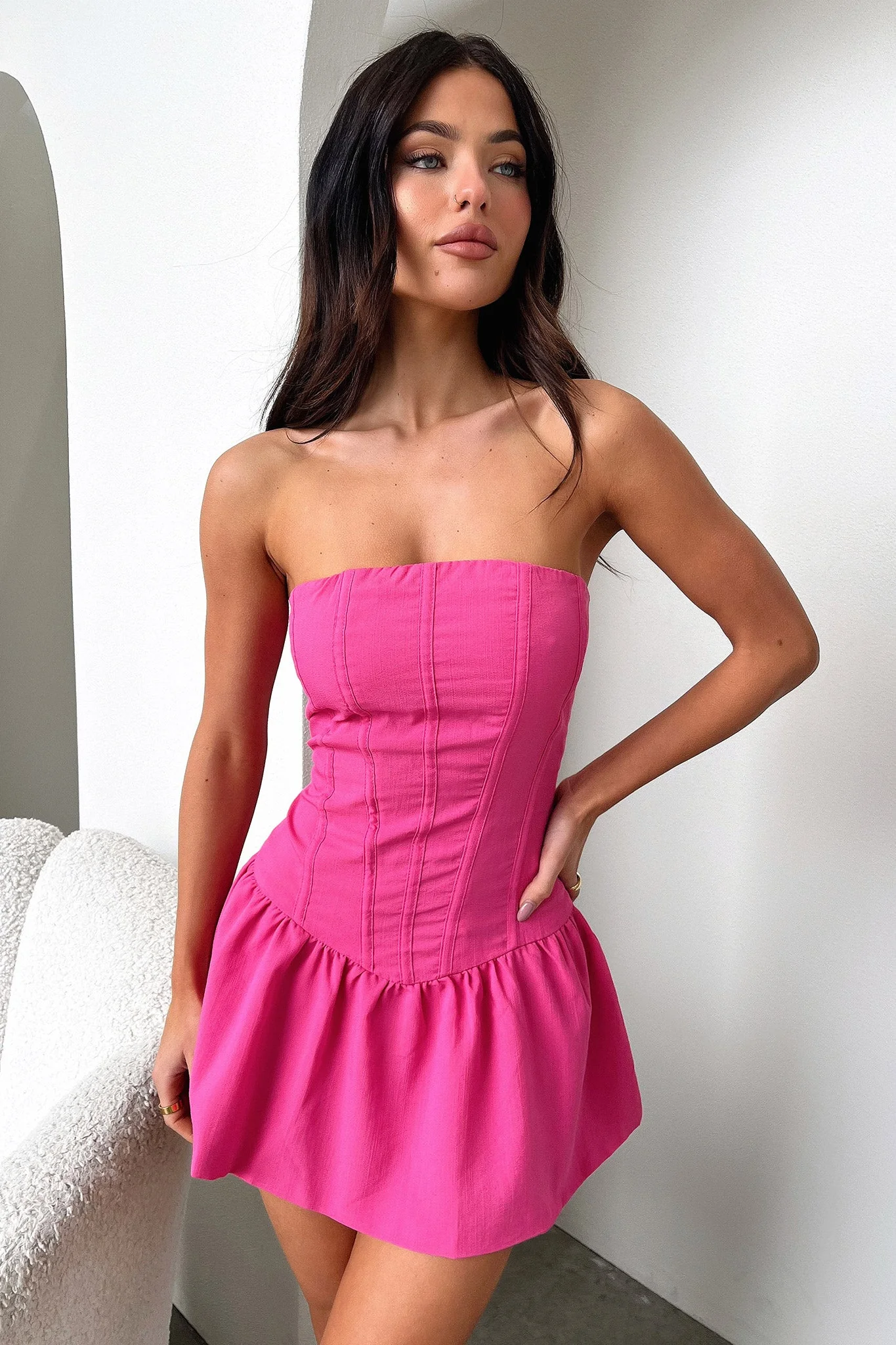 Melrose Dress - Pink - XNAUWBI