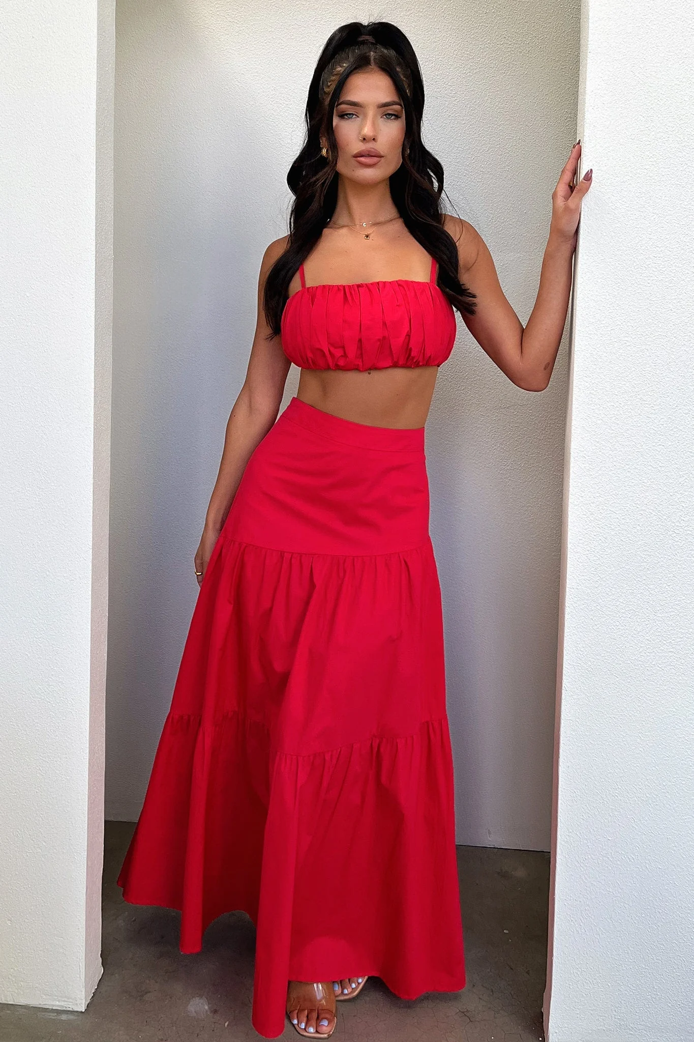 Lateisha Crop - Red - XNAUWBI