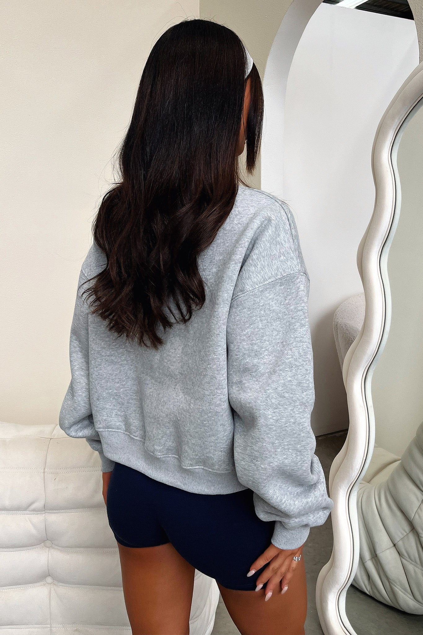 Beckham Half Zip Sweater - Grey - XNAUWBI