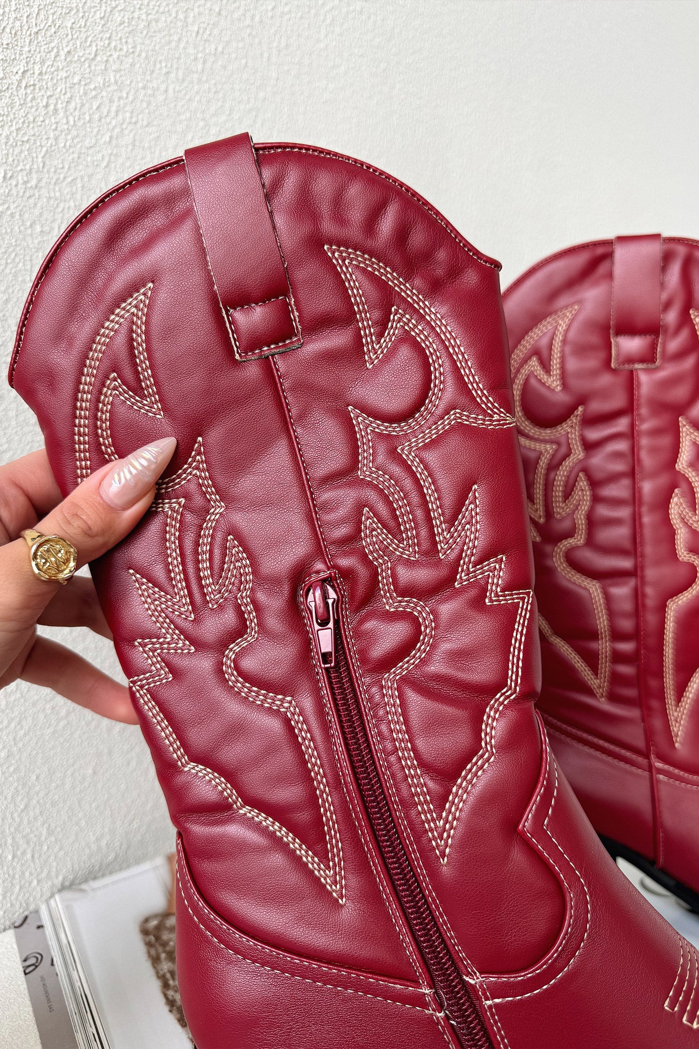 Nashville Boots - Burgundy - XNAUWBI