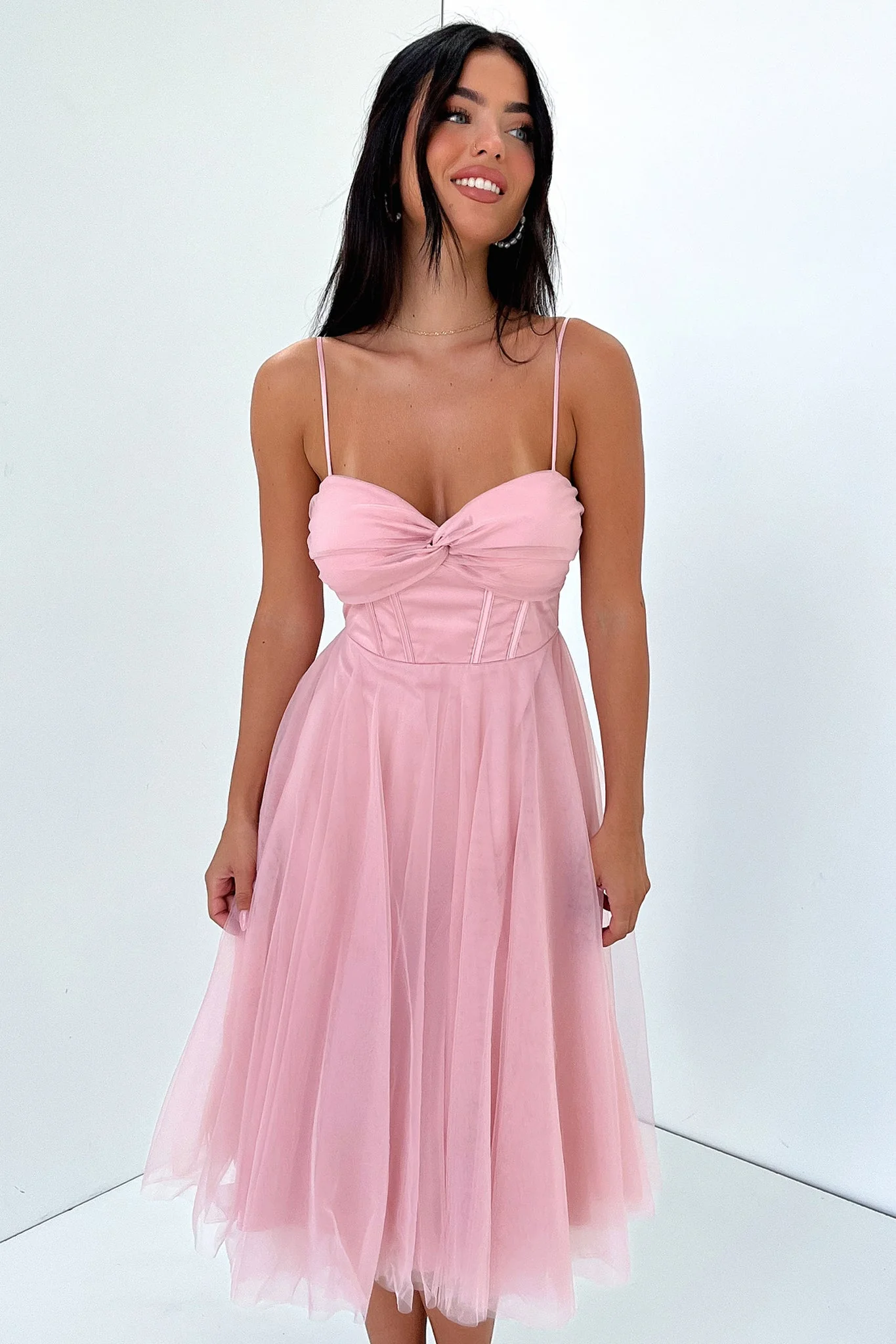 Angelique Dress - Pink - XNAUWBI