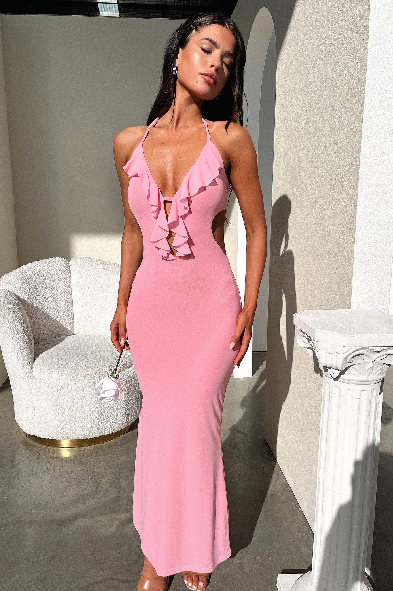 Zaric Maxi Dress - Pink - XNAUWBI