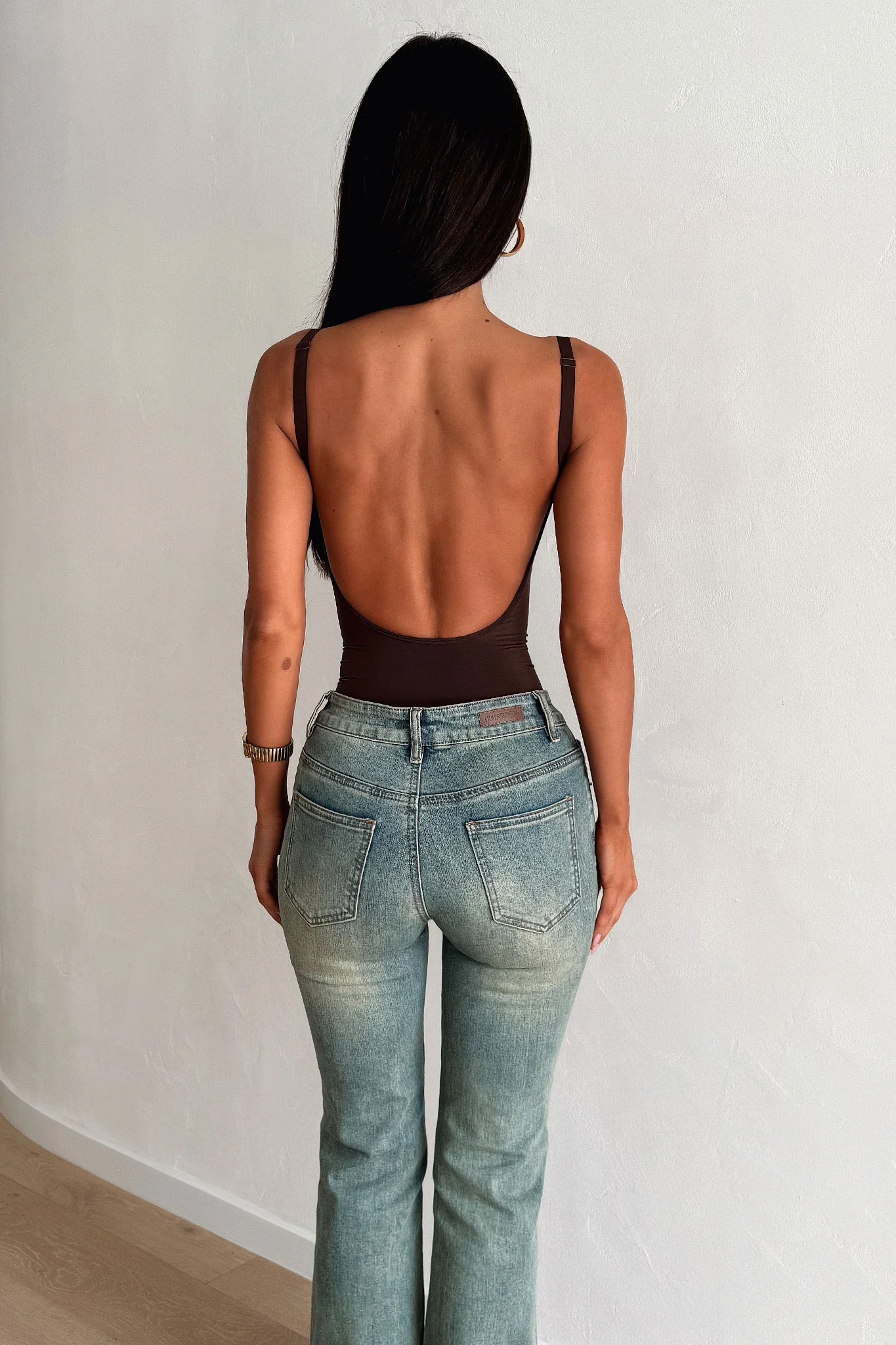 Joella Shapewear Bodysuit - Brown - XNAUWBI