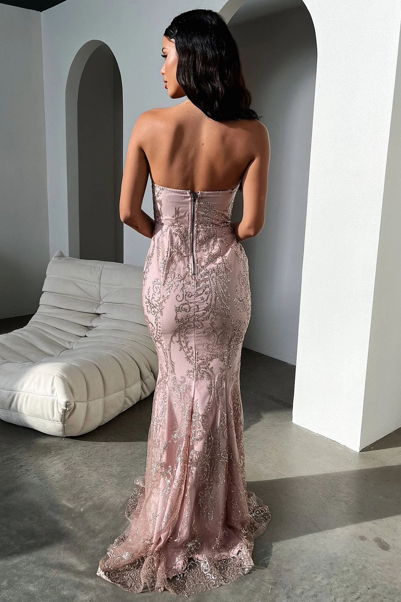 Ardell Maxi Dress - Pink Glitter - XNAUWBI