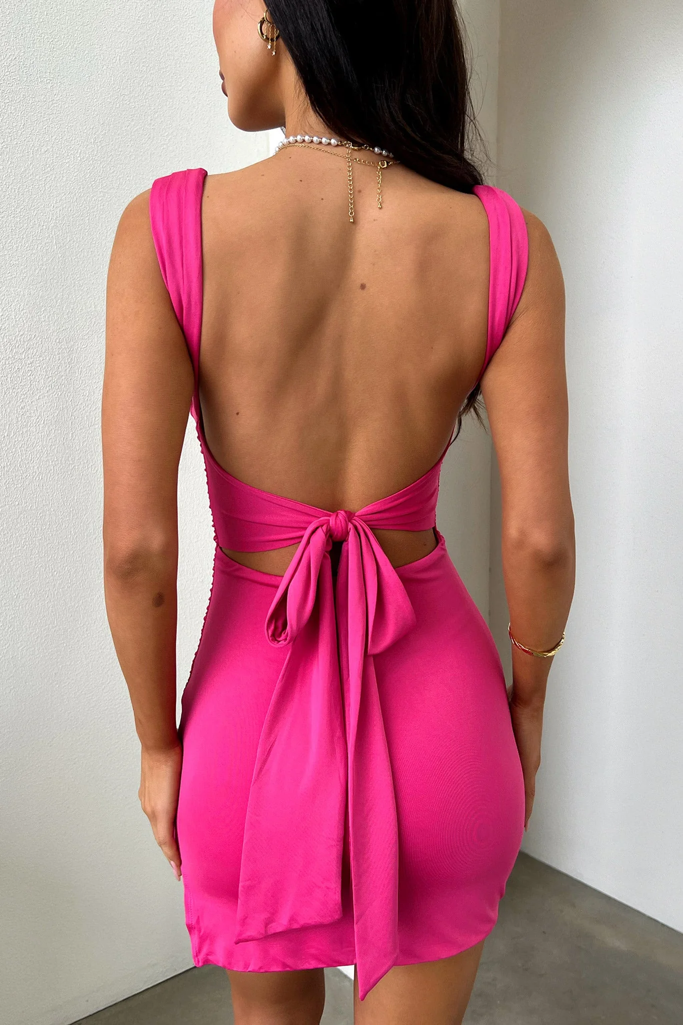 Deanna Dress - Hot Pink - XNAUWBI