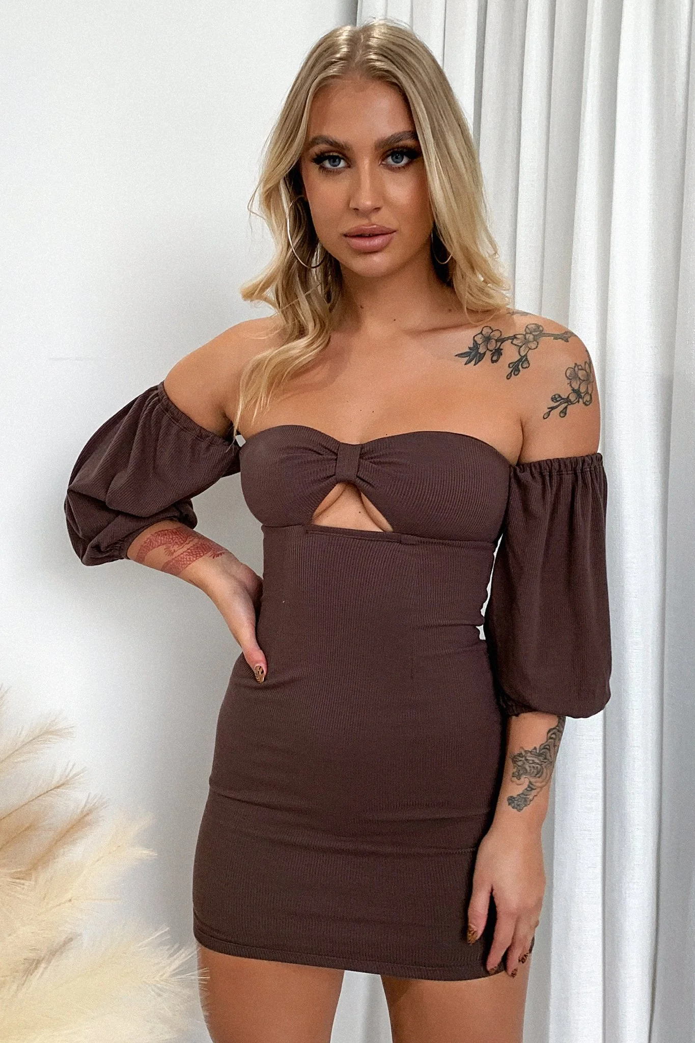 Abby Dress - Brown - XNAUWBI