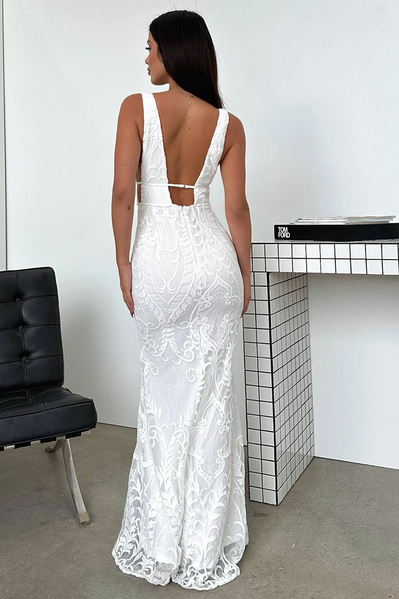 Kaia Maxi Dress - White - XNAUWBI