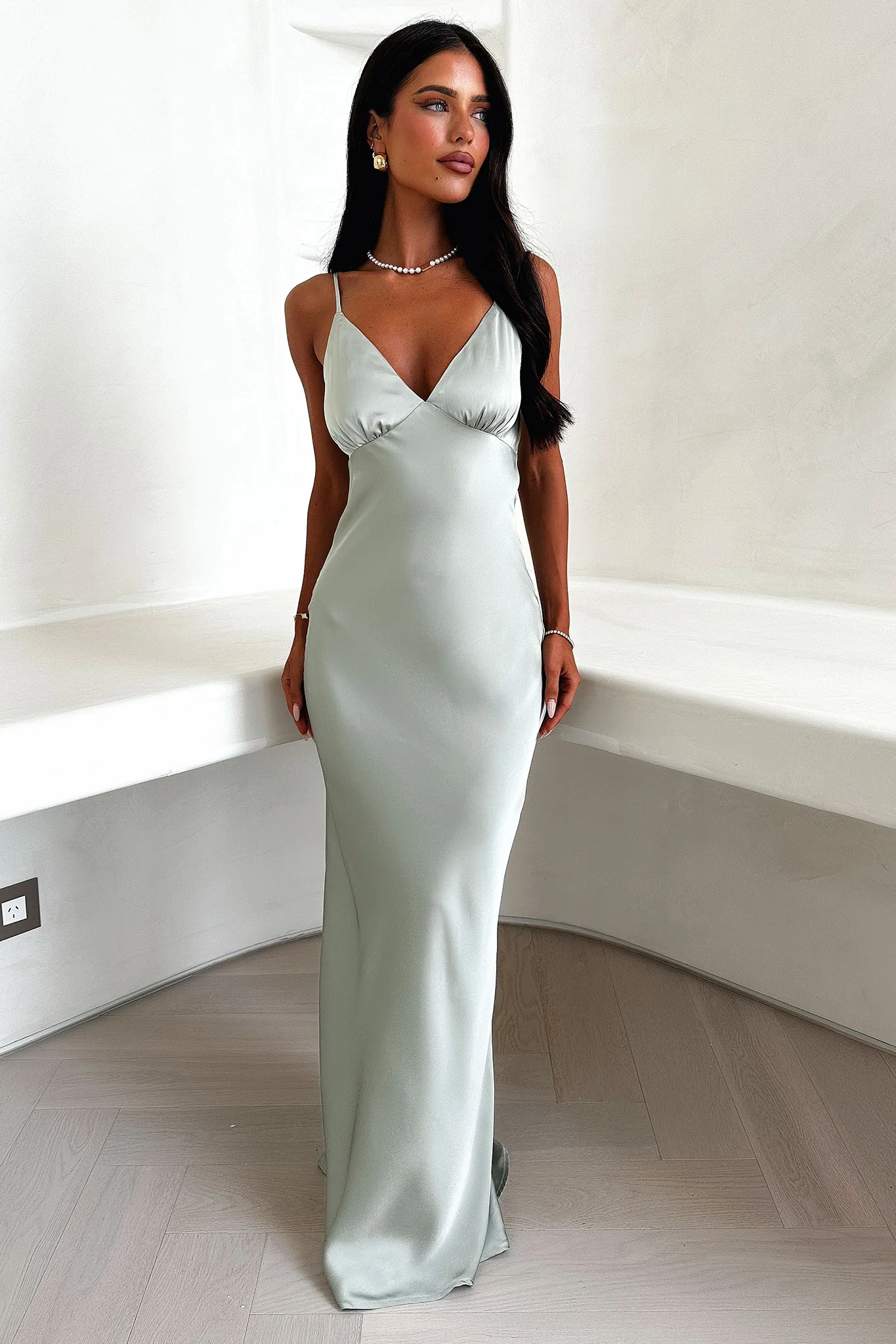 Sabilla Maxi Dress - Sage - XNAUWBI