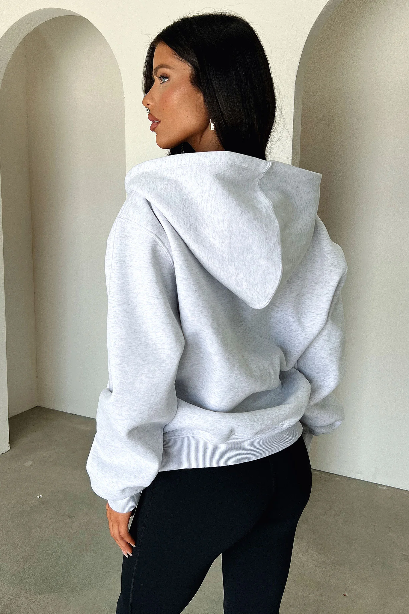 Dale Zip Up Hoodie - Grey - XNAUWBI