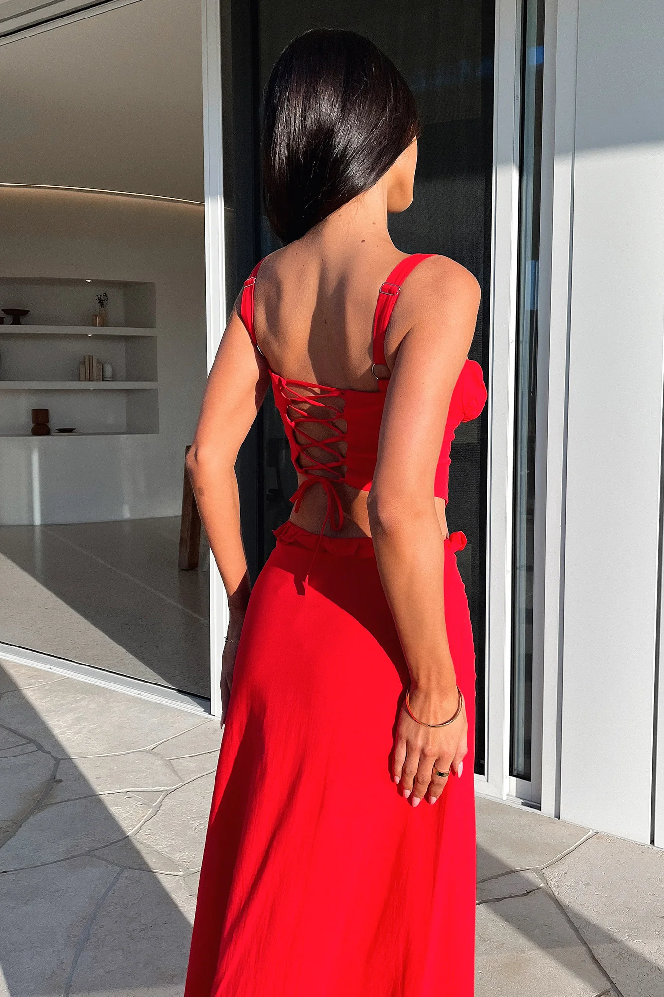 Nakia Maxi Skirt - Red - XNAUWBI