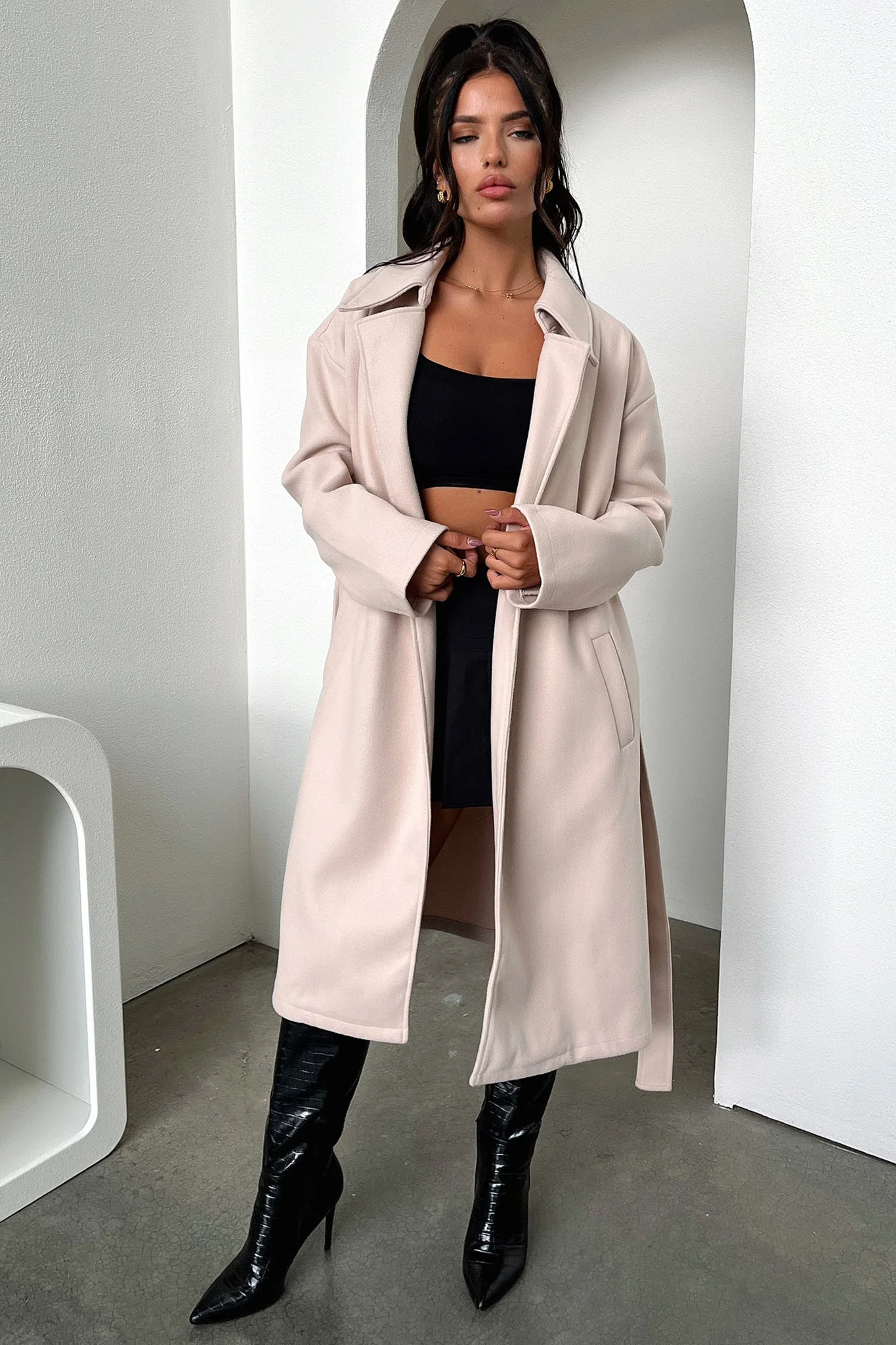 Francesca Coat - Beige - XNAUWBI