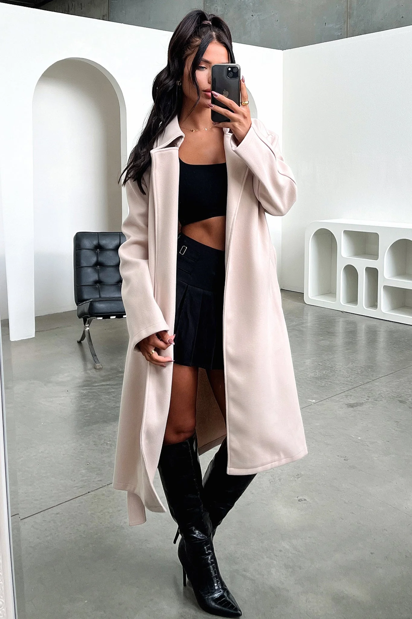 Francesca Coat - Beige - XNAUWBI