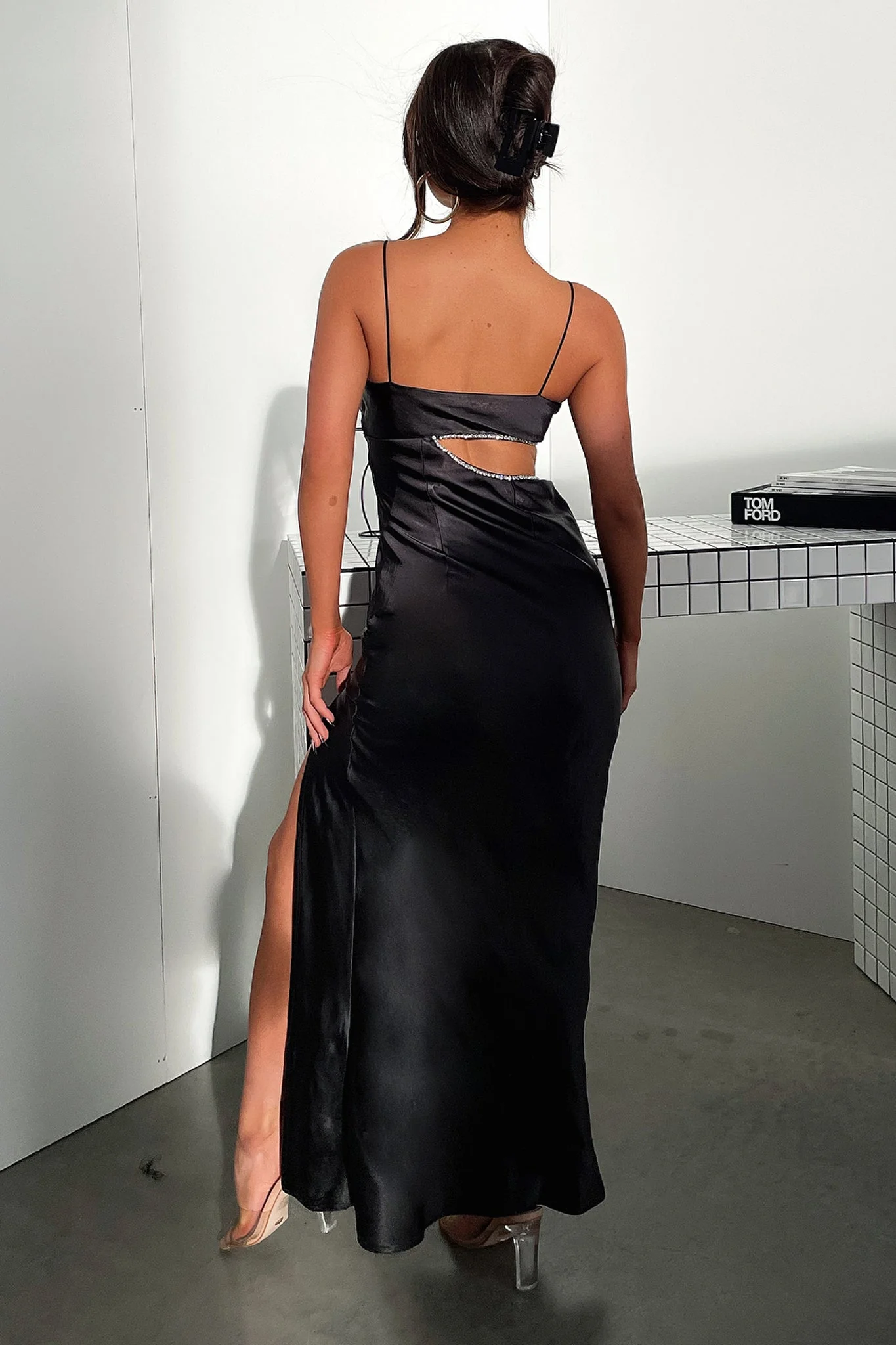 Kiara Maxi Dress - Black - XNAUWBI