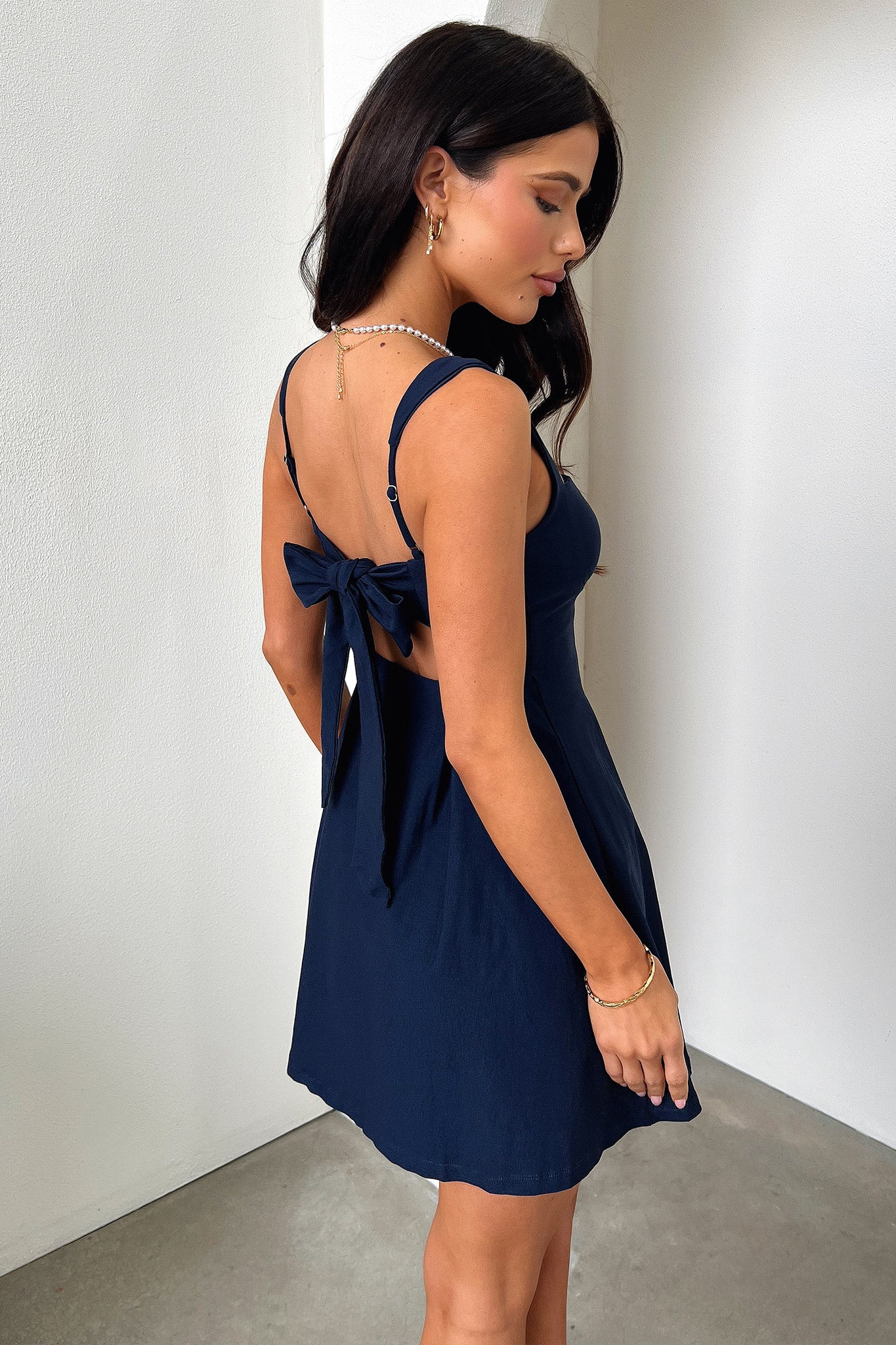 Bransley Dress - Navy - XNAUWBI