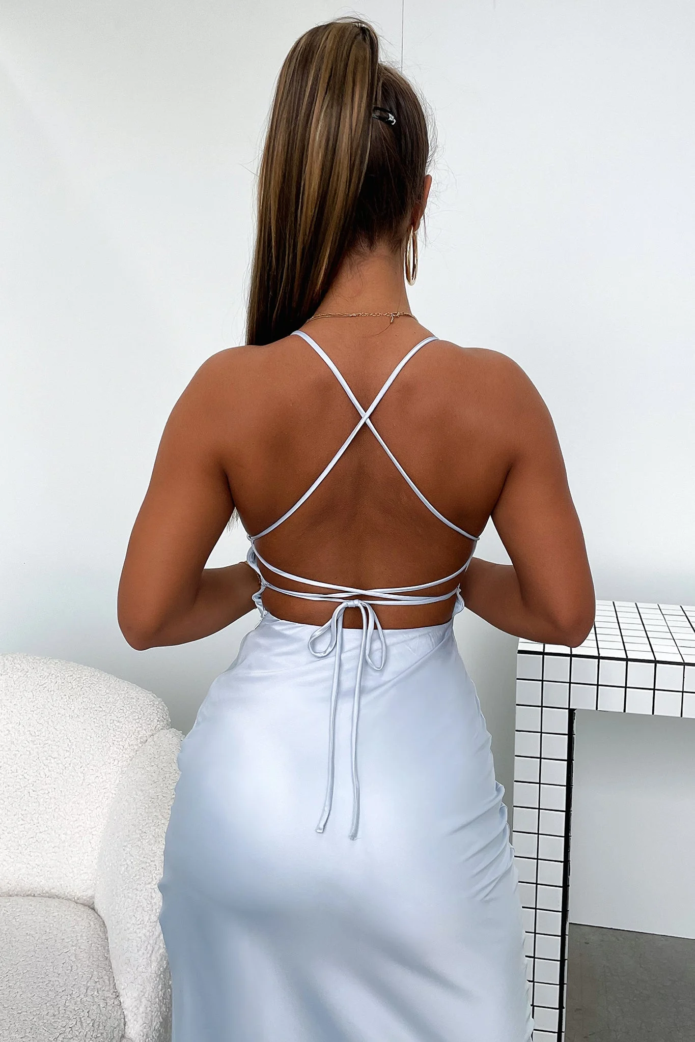 Olivia Maxi dress - Baby Blue - XNAUWBI