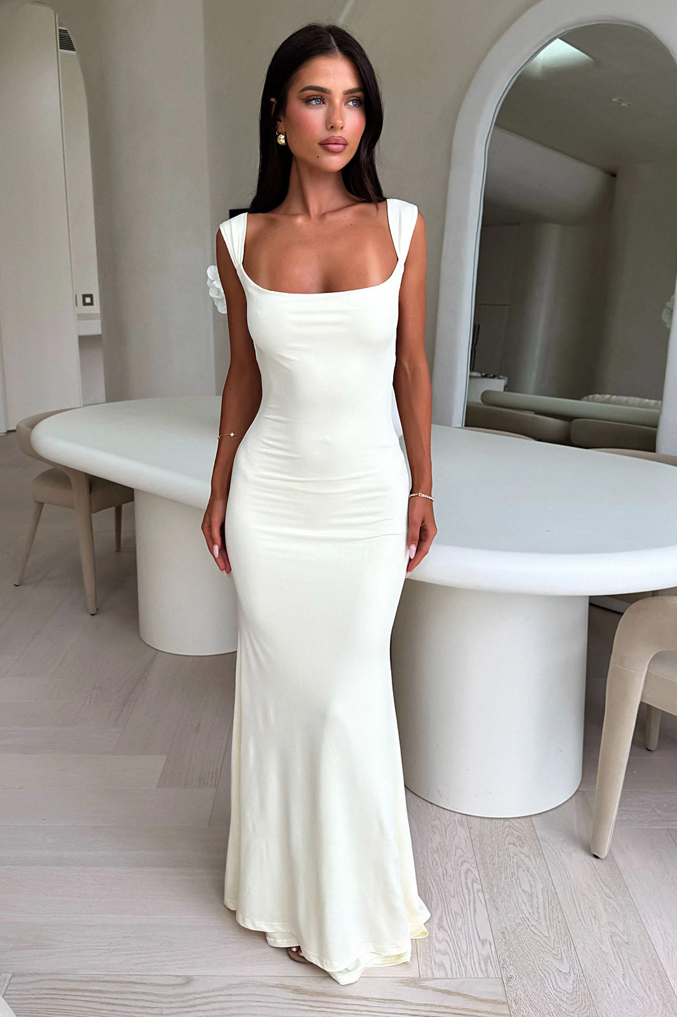 Elai Open Back Maxi Dress - Yellow - XNAUWBI