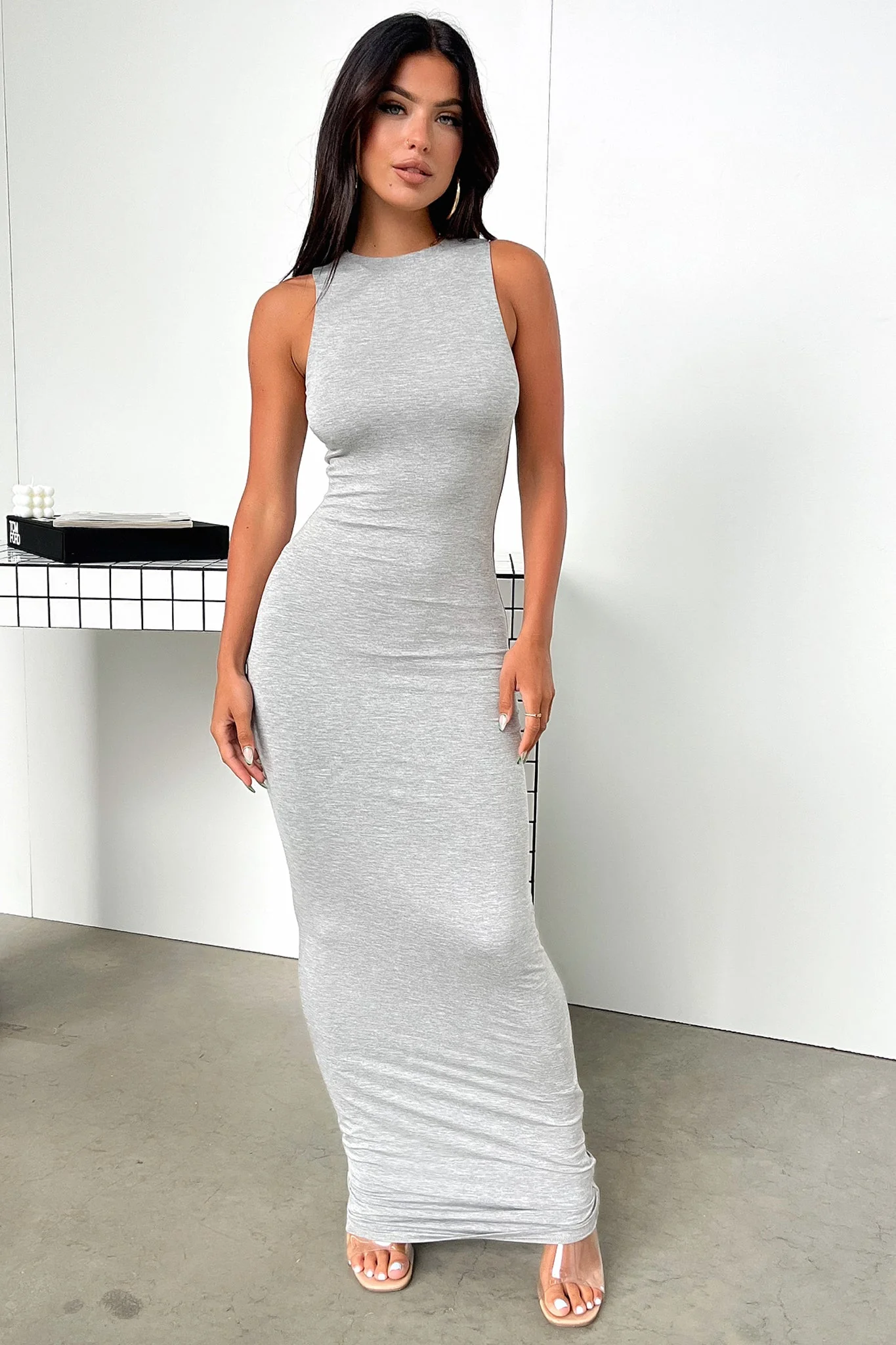 Taleisha Maxi Dress - Grey - XNAUWBI