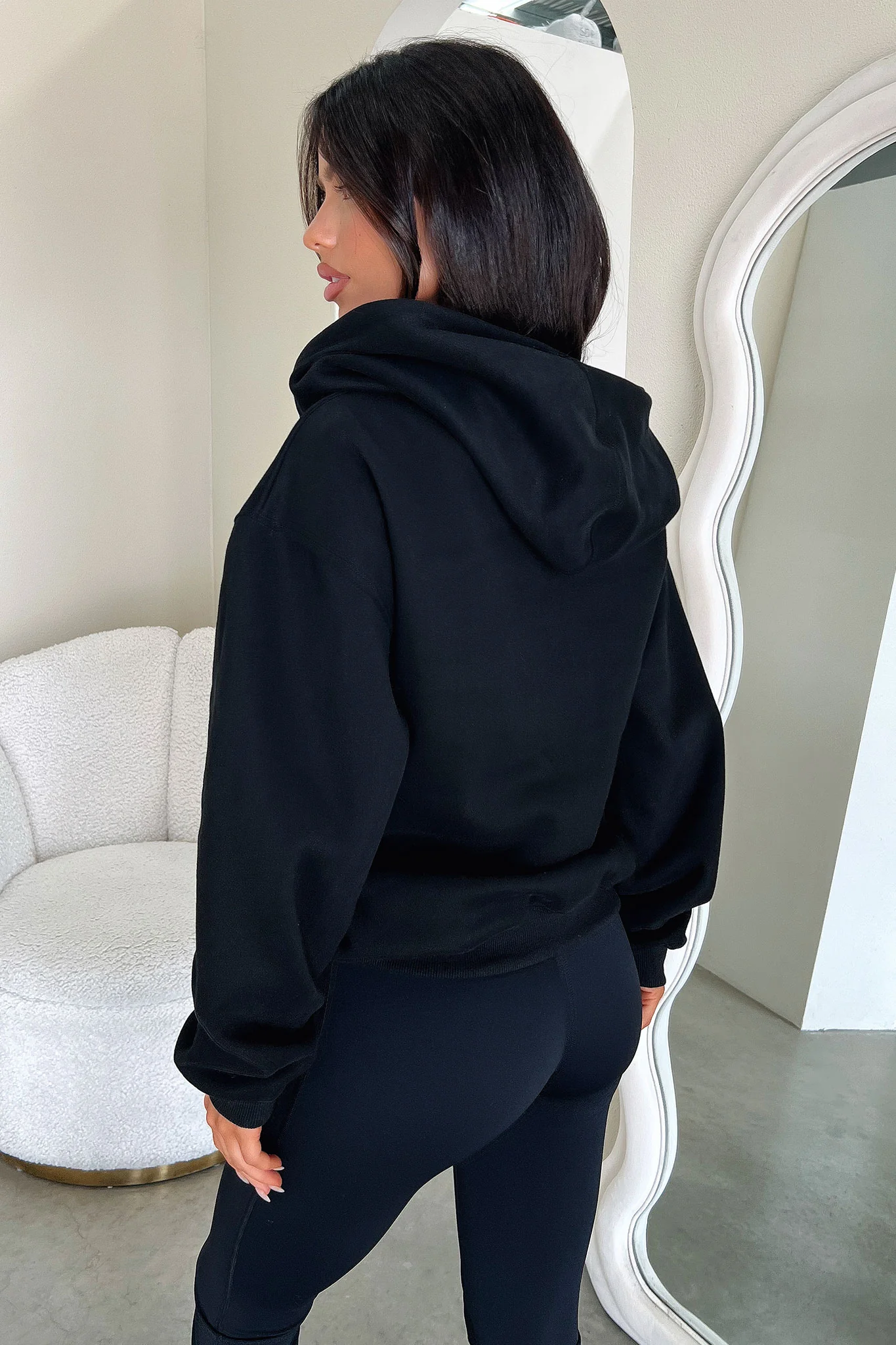 Dale Zip Up Hoodie - Black - XNAUWBI