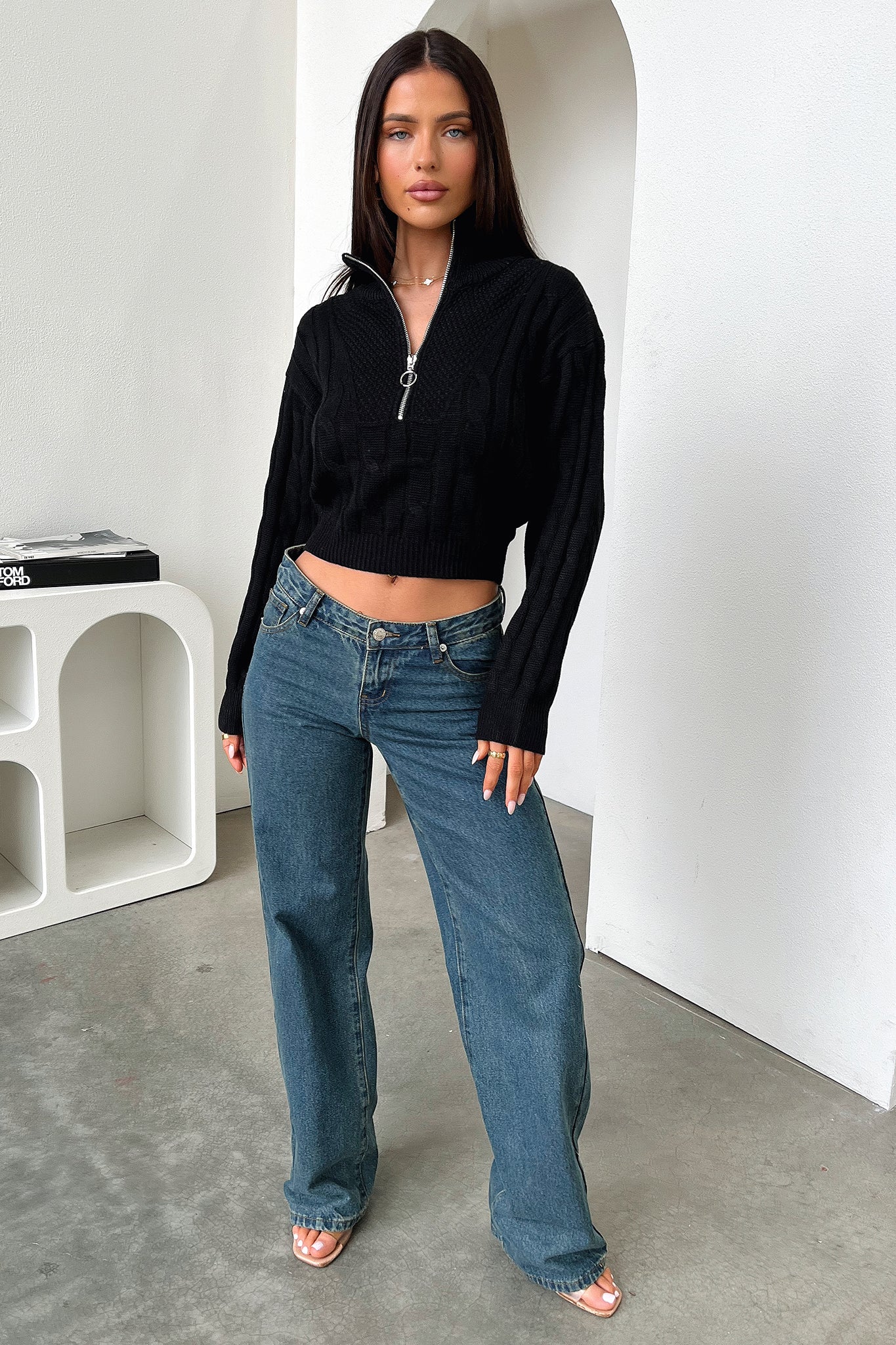 Aleena Knit - Black - XNAUWBI