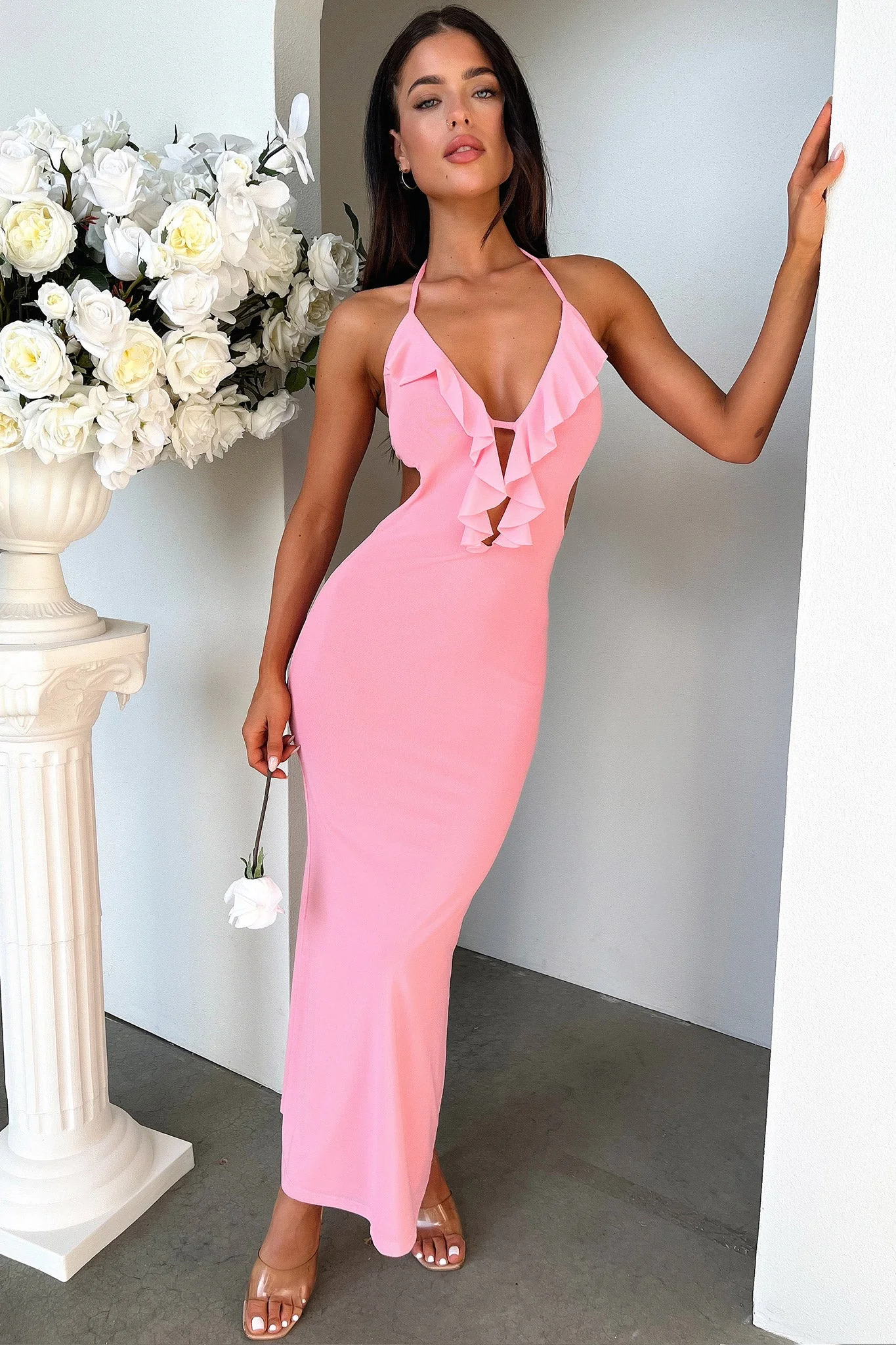 Zaric Maxi Dress - Pink - XNAUWBI