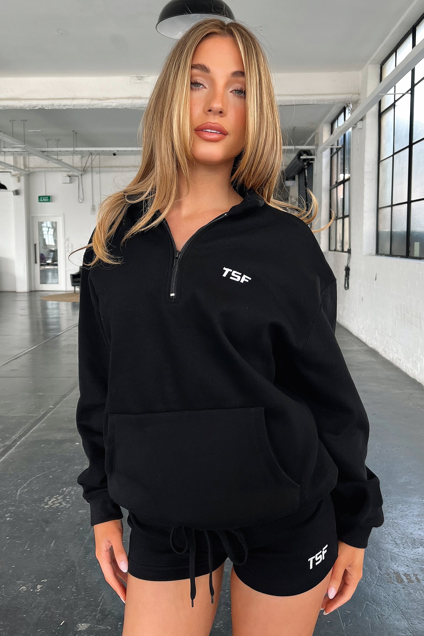 Kaztek Half Zip Sweater - Black - XNAUWBI