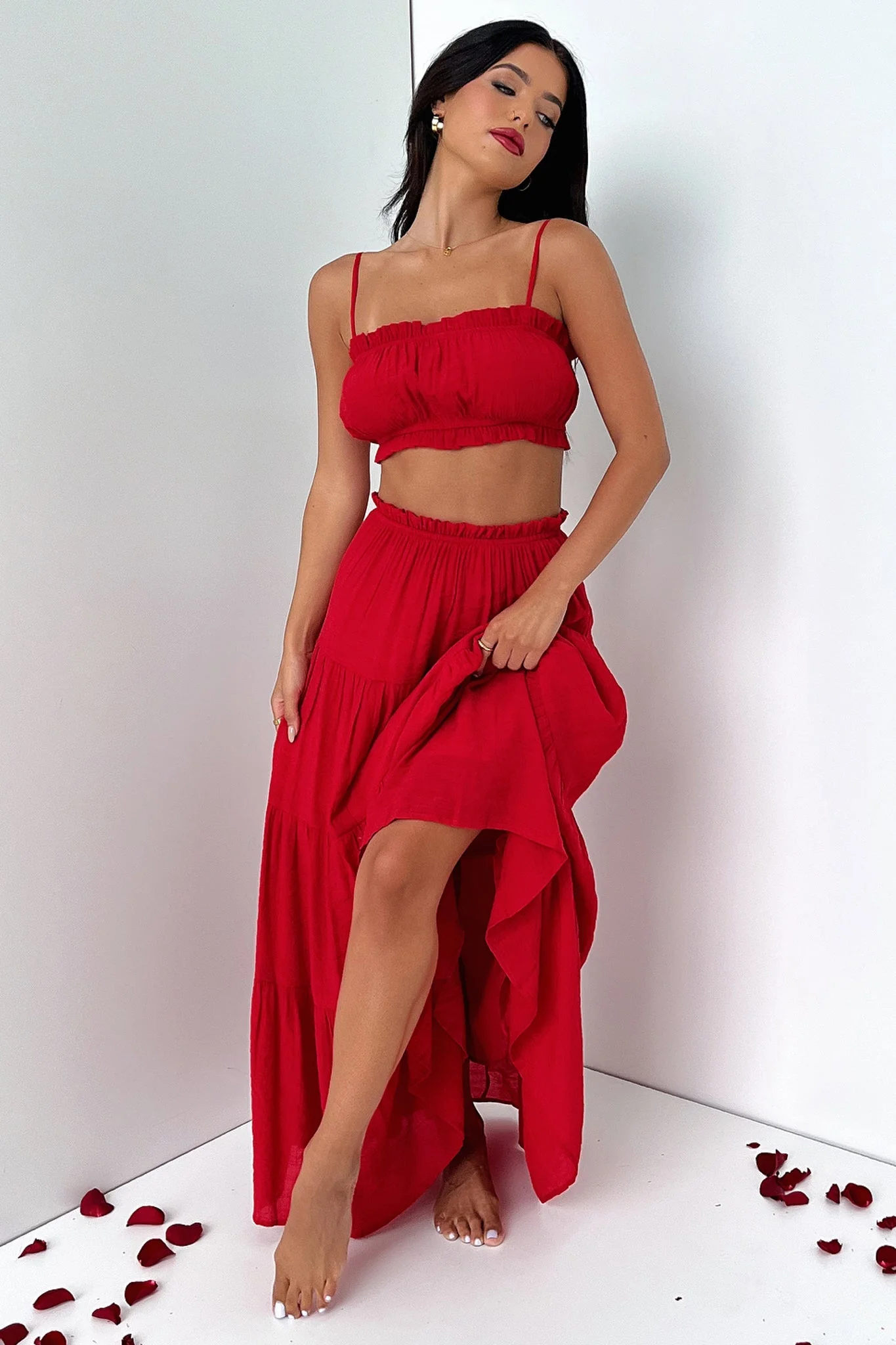 Selina Crop - Red - XNAUWBI