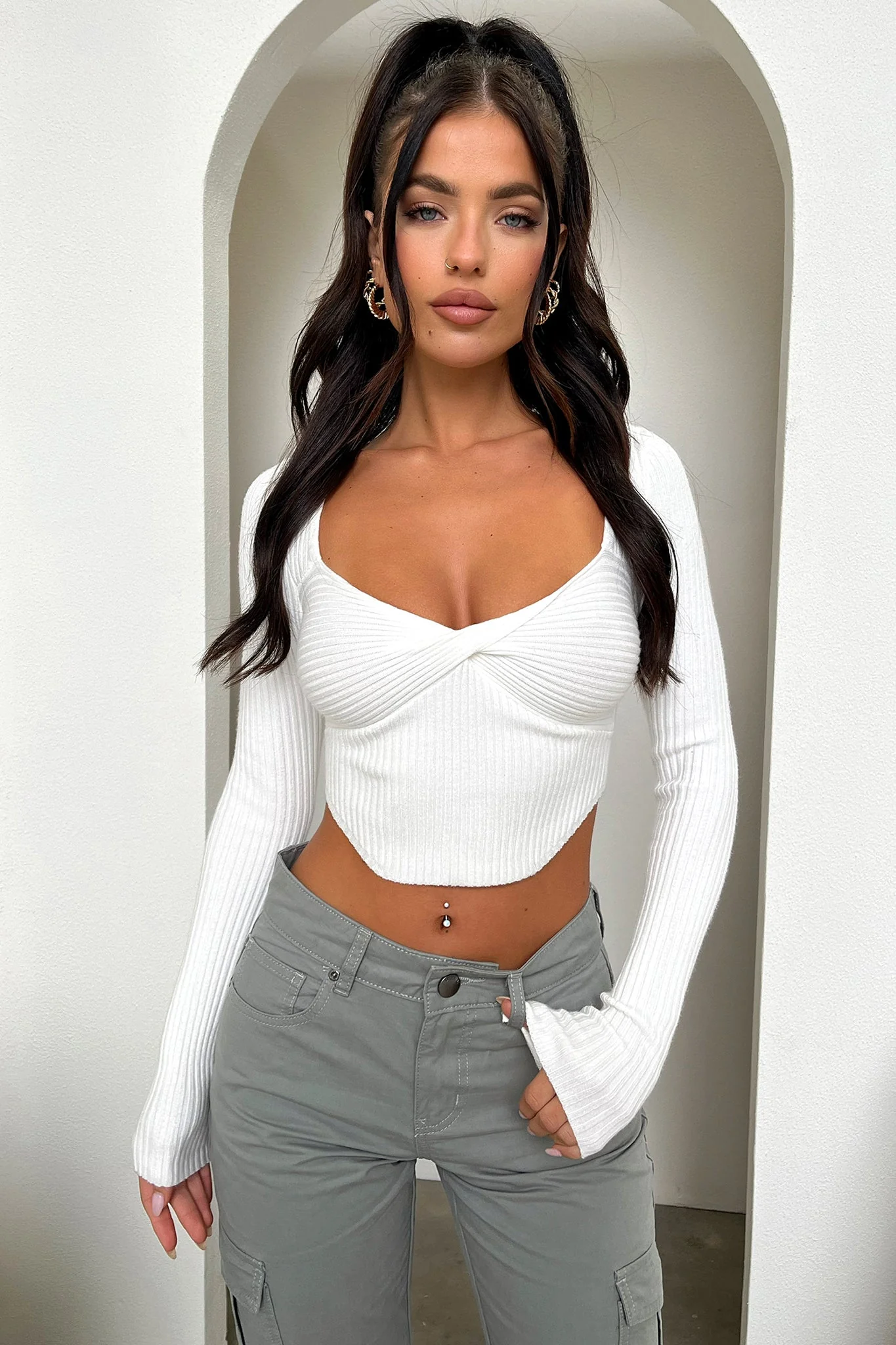 Gia Cargo Pants - Khaki - XNAUWBI