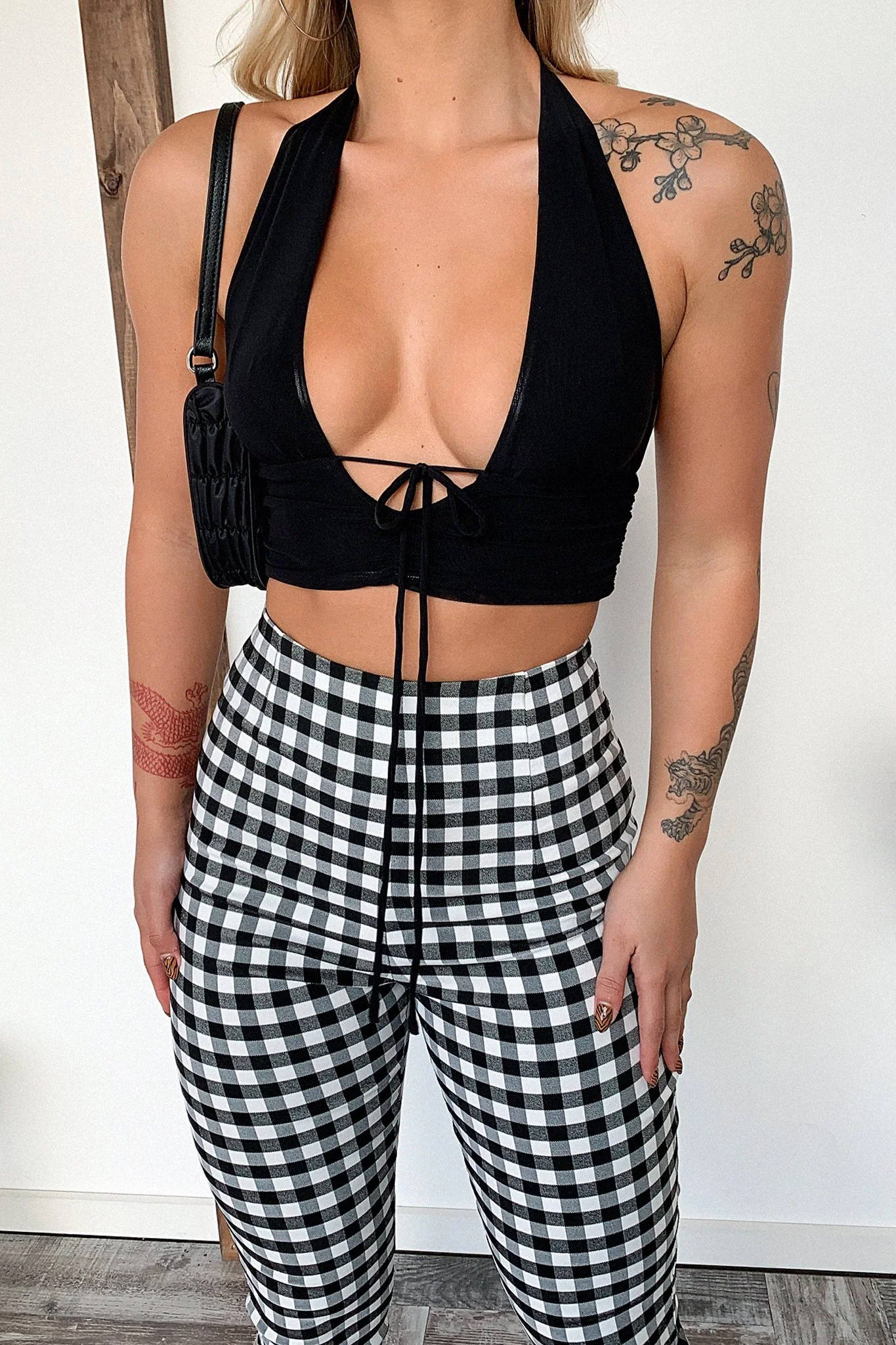 Dinah Pants - Black/White Checkered - XNAUWBI