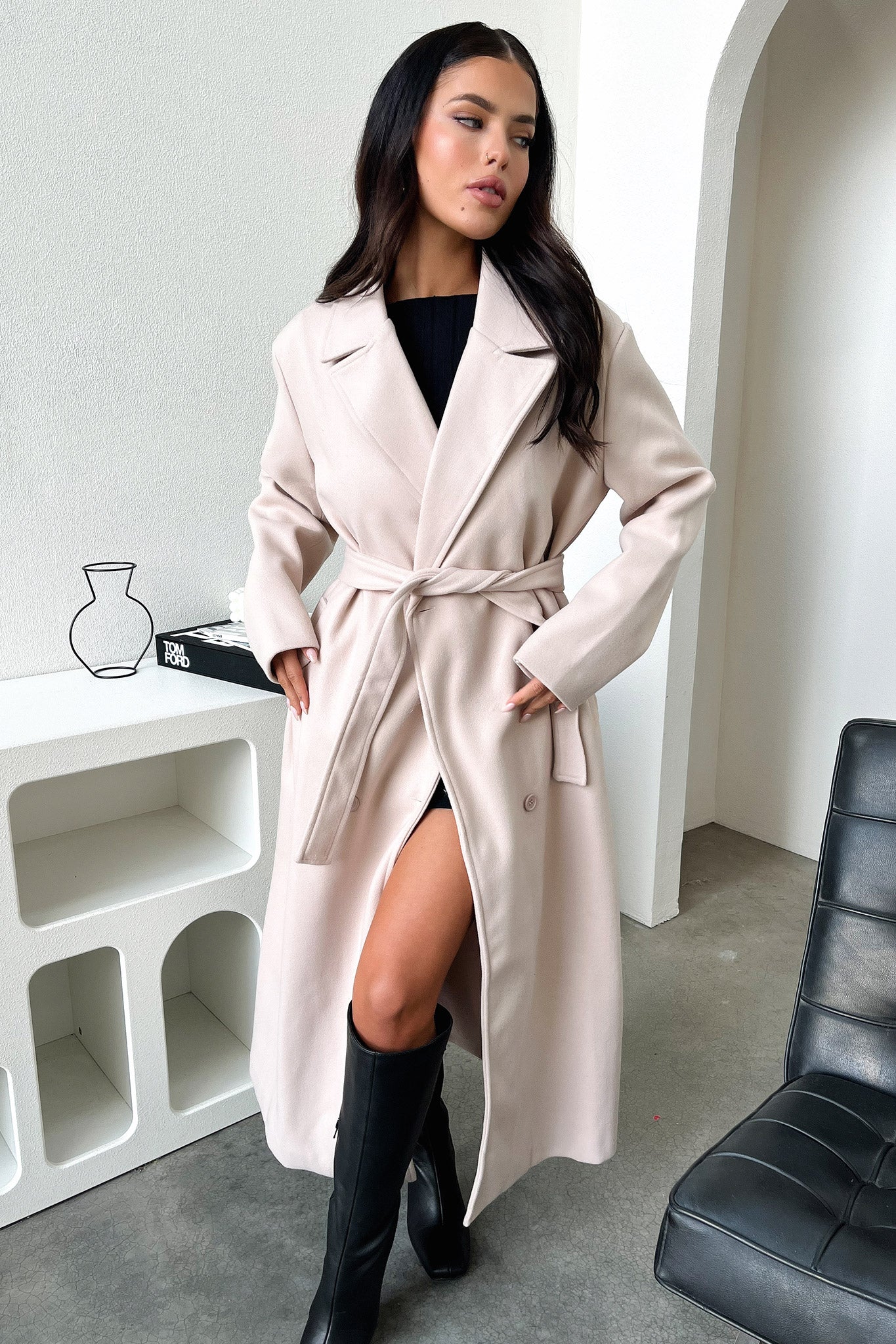 Odelia Coat - Nude - XNAUWBI