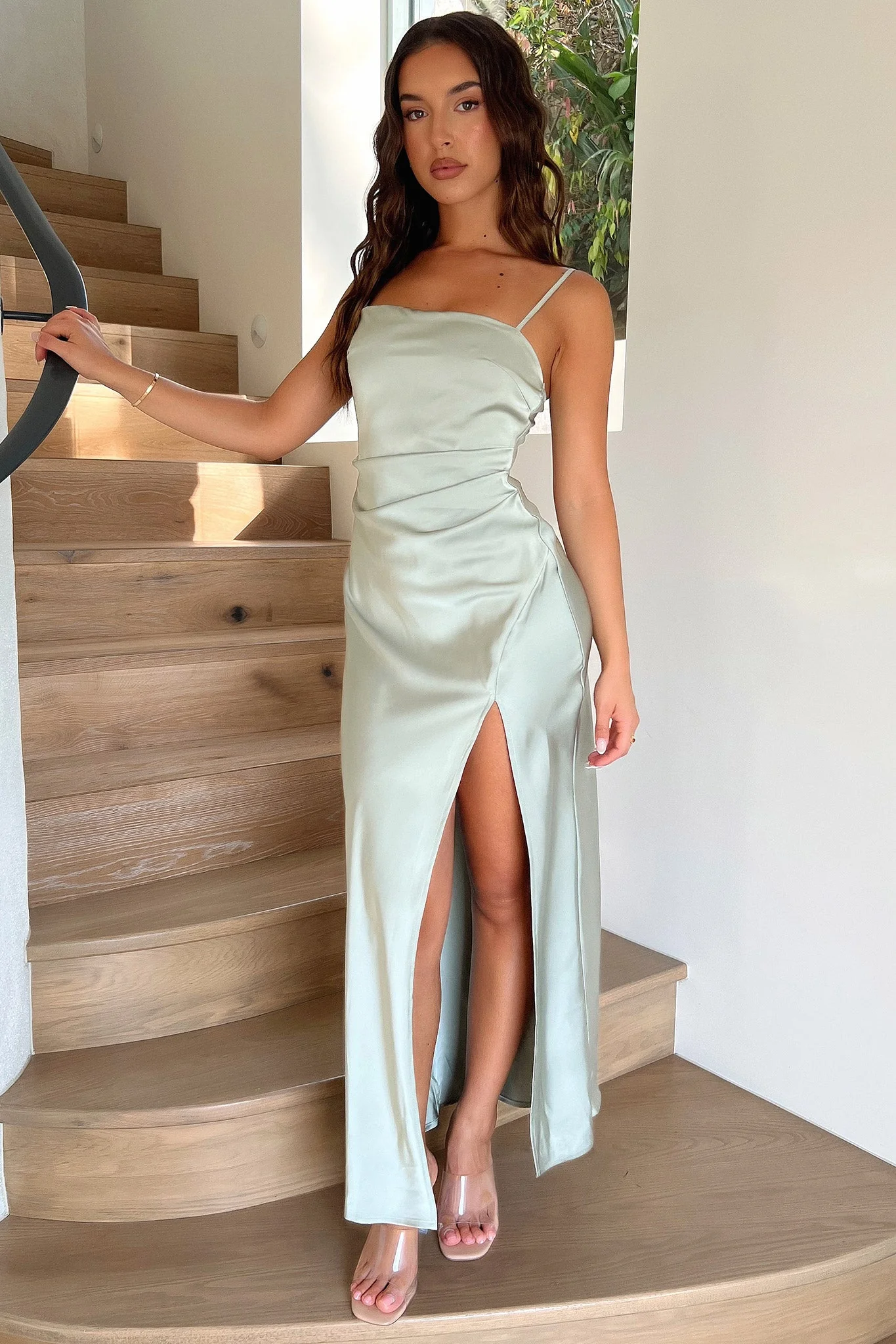 Manesh Maxi Dress - Sage - XNAUWBI