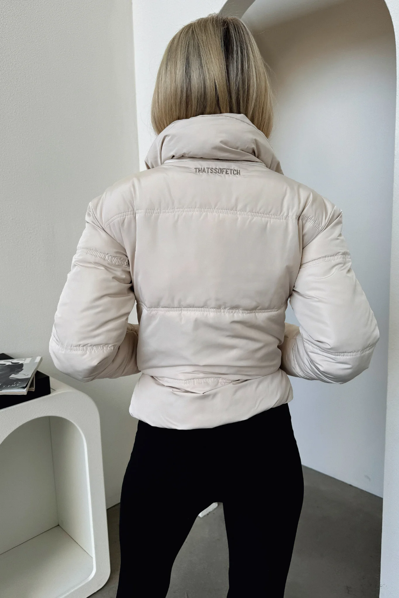 Coleman Puffer Jacket - Bone - XNAUWBI