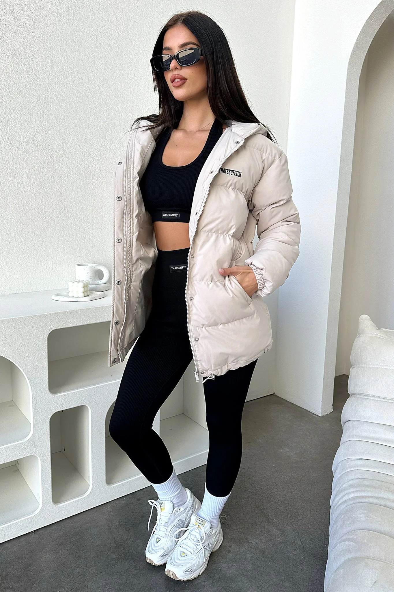 Julian Puffer Jacket - Bone - XNAUWBI