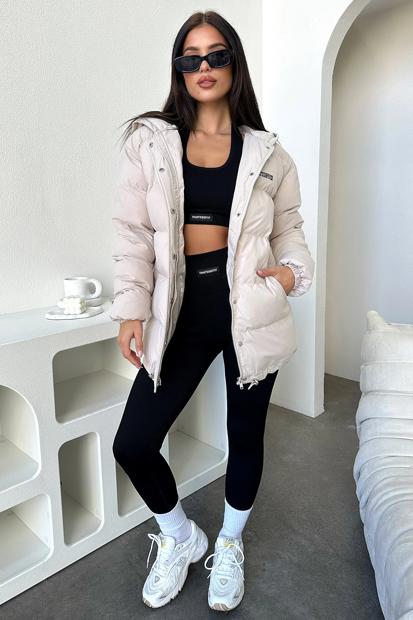 Julian Puffer Jacket - Bone - XNAUWBI