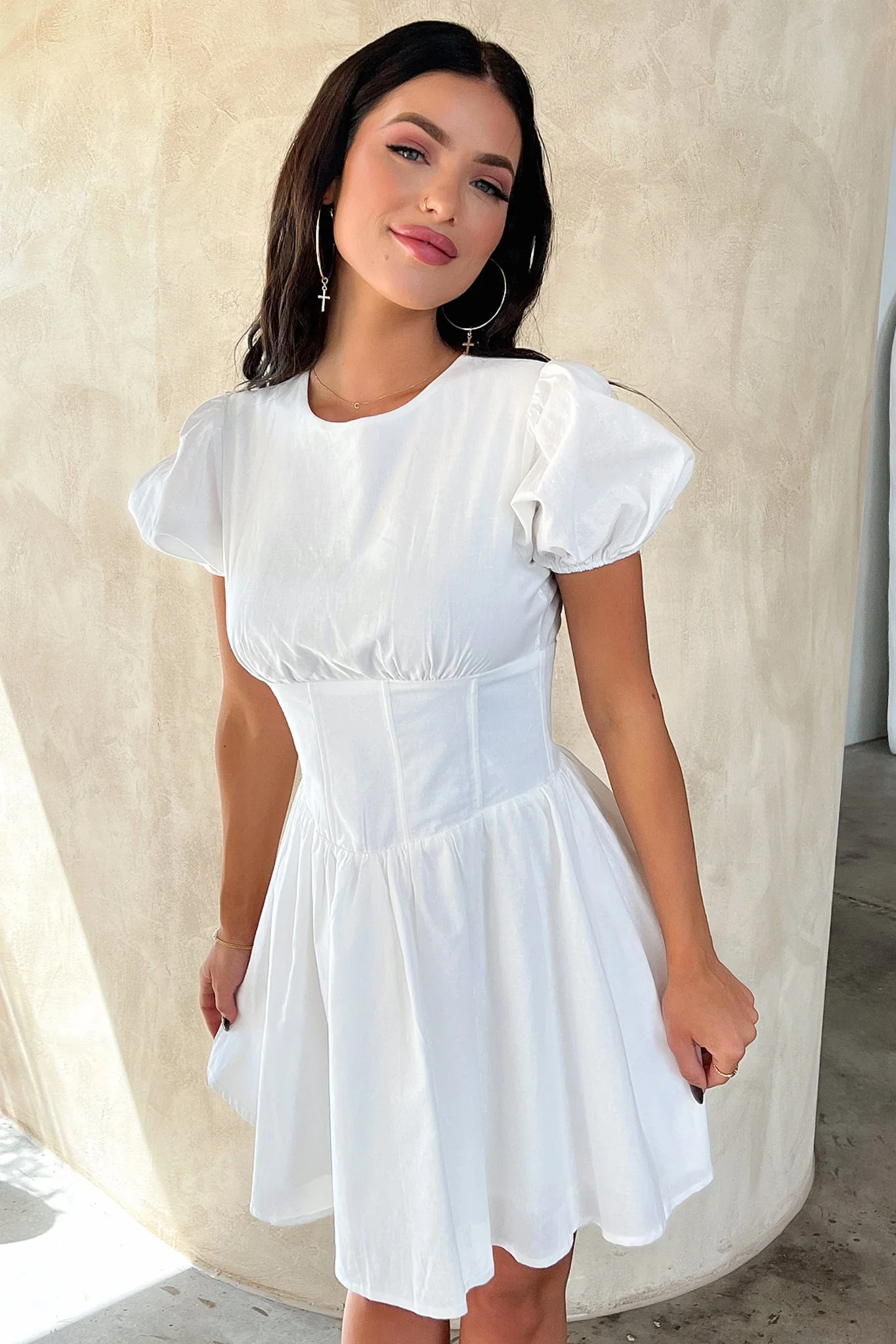 Jordyn Dress - White - XNAUWBI