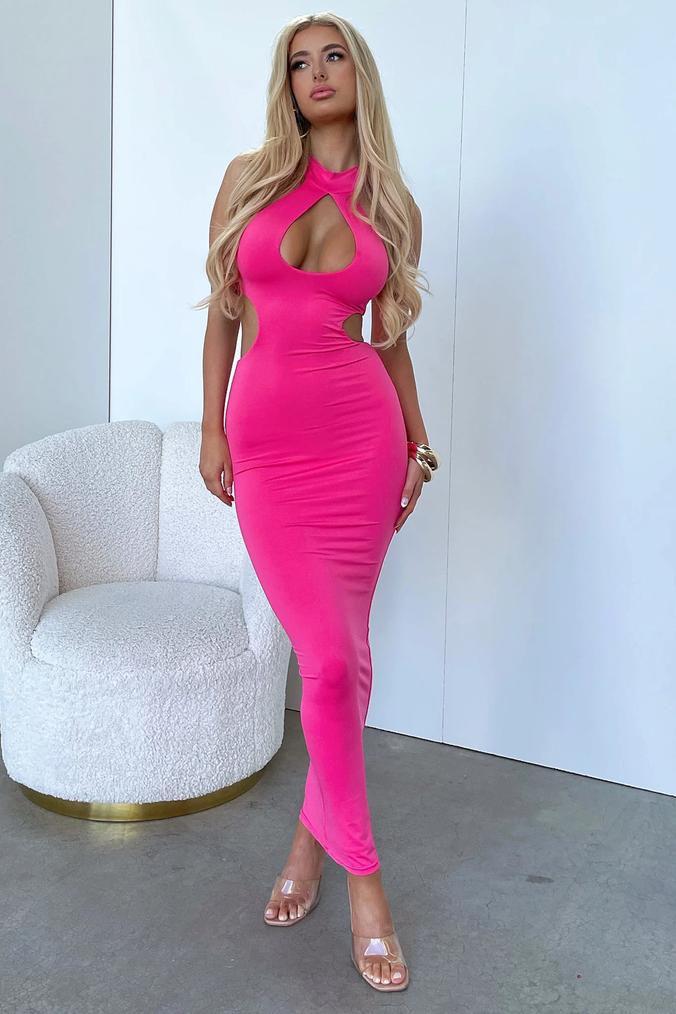 Gianna Maxi Dress - Hot Pink - XNAUWBI